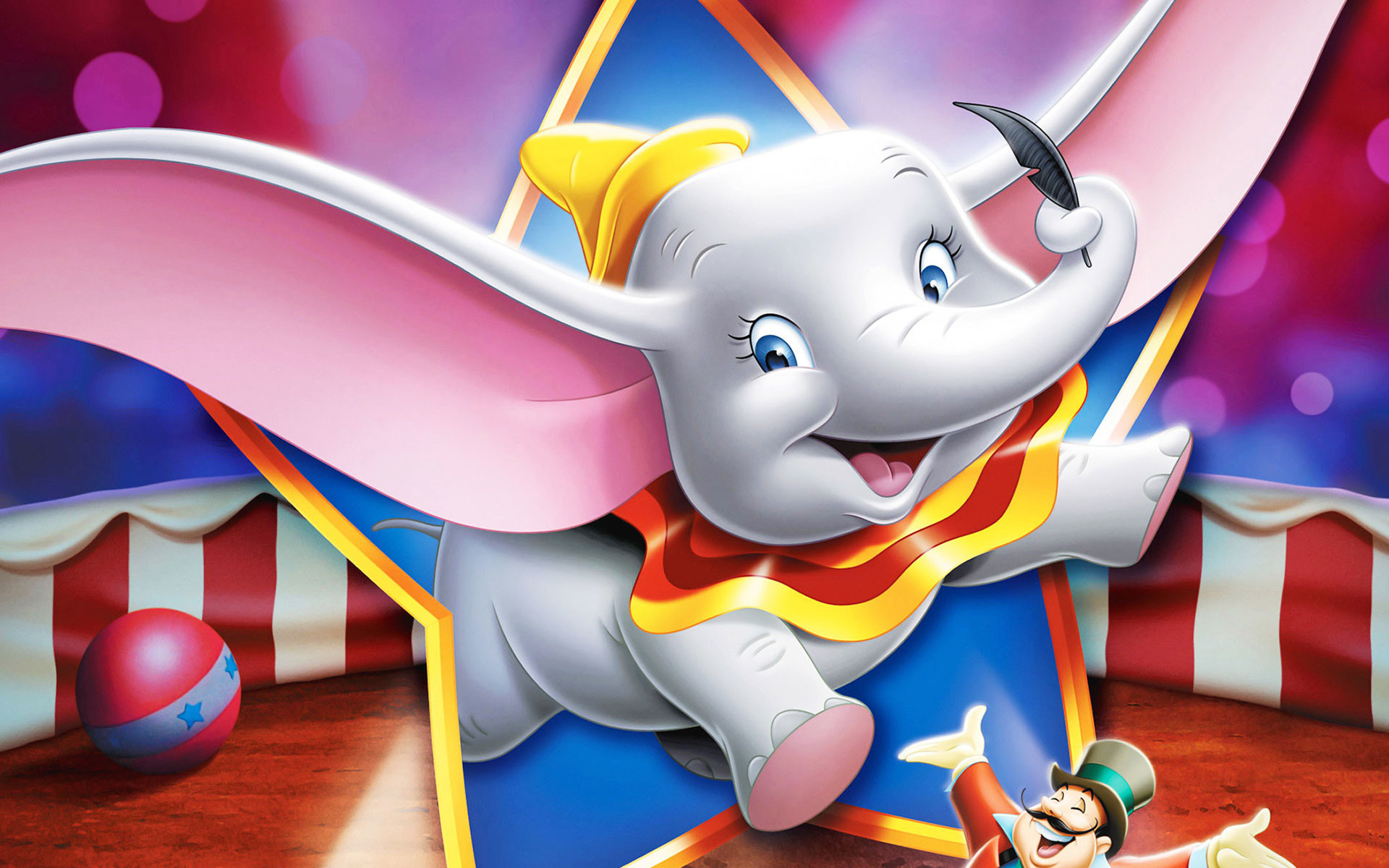 Dumbo, Timoteo, Disney, Circo, Elefante, wallpaper iPhone