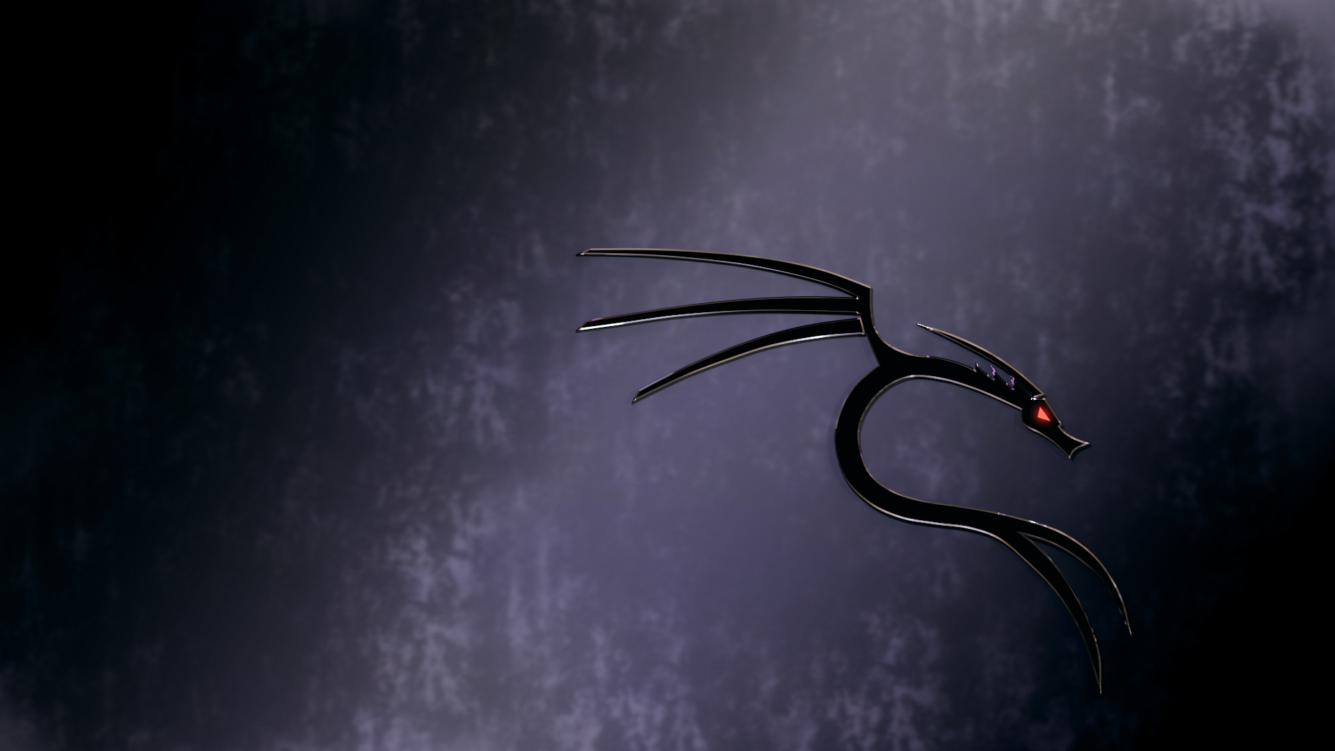 Kali Linux, Drago stilizzato, Viola scuro, Full HD, sfondo per PC