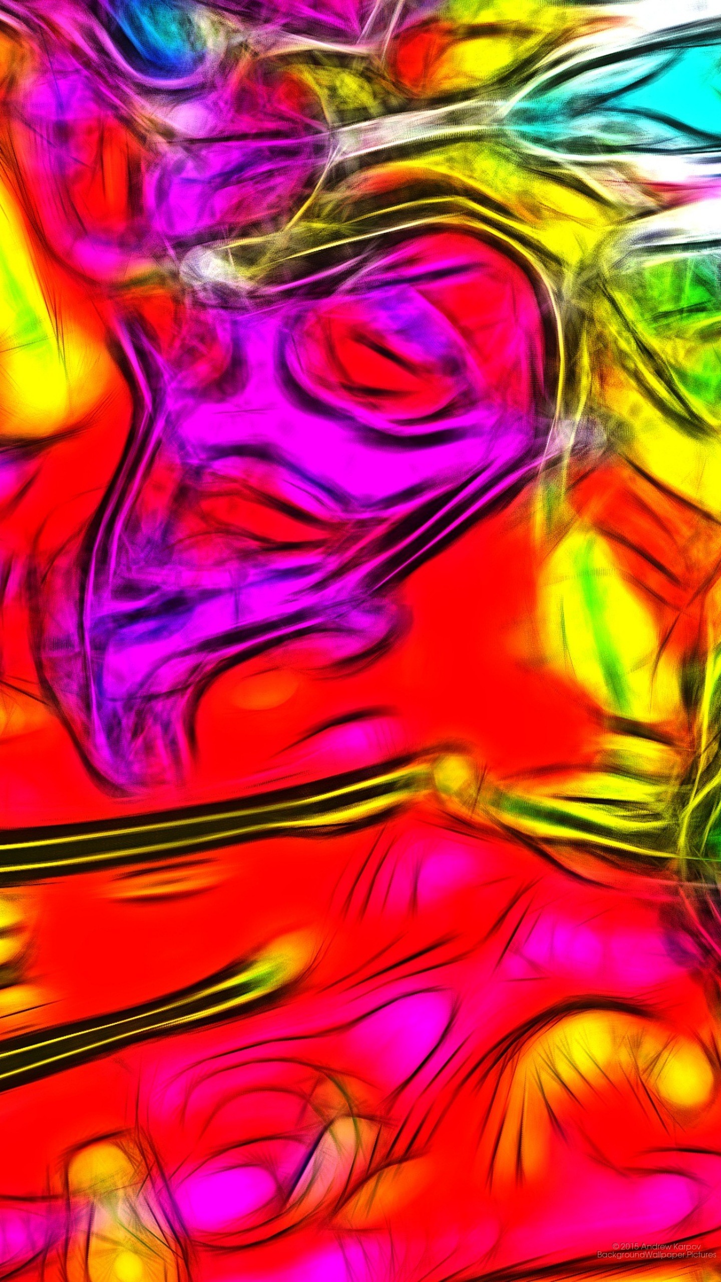 Astratto, Psichedelico, Rosso, Viola, wallpaper Samsung S25