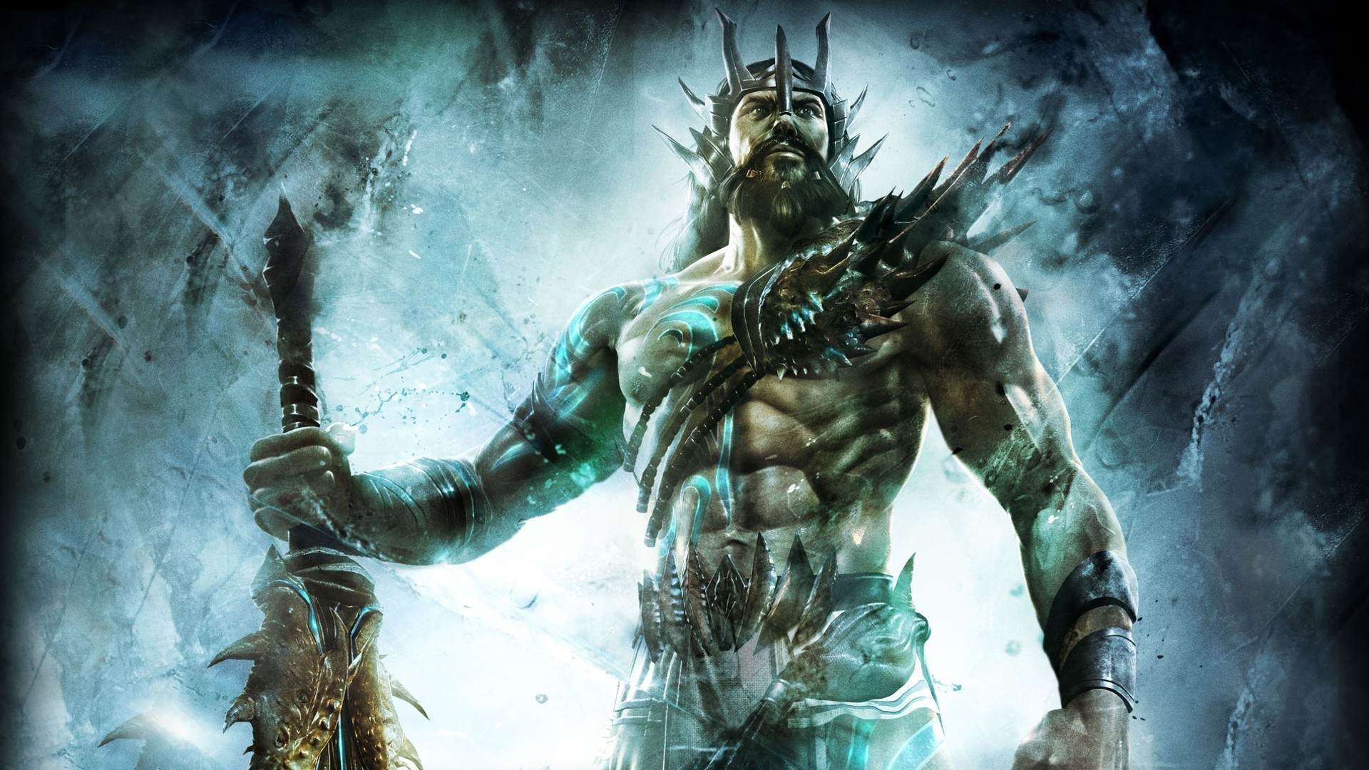 Poseidone, God of War III, Tridente, Acqua, 1920x1080, sfondo per PC
