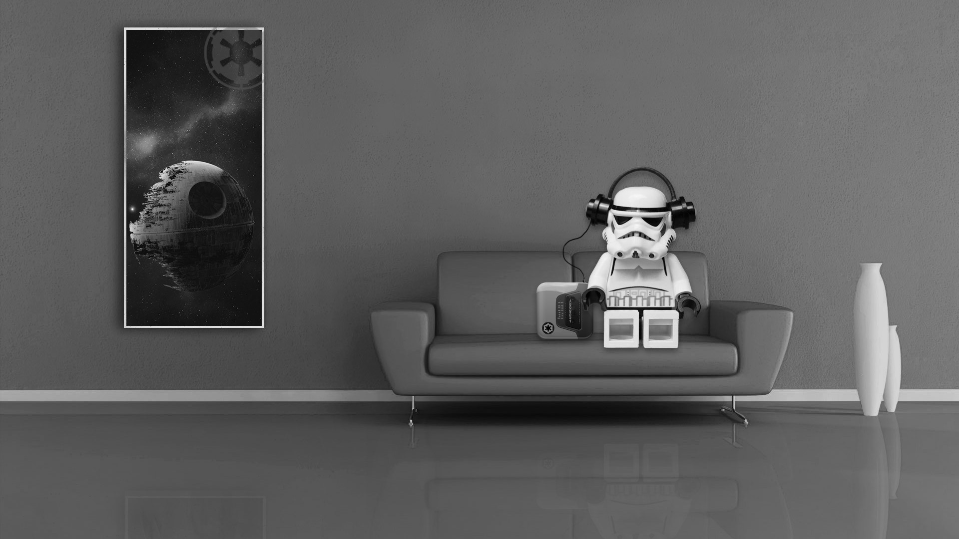 Stormtrooper, Morte Nera, Star Wars, LEGO, Divano, 16:9 Full HD, sfondo widescreen