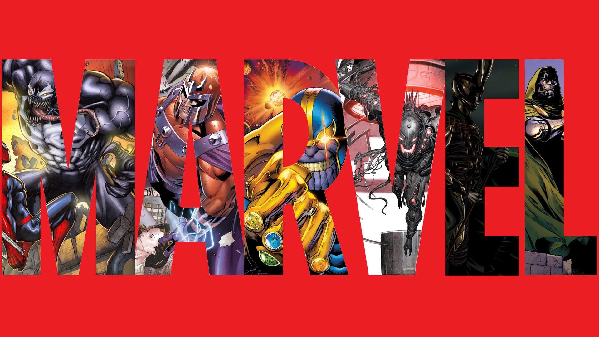 Logo Marvel, Doctor Doom, Magneto, Supercattivi, Full HD 1080p, sfondo desktop