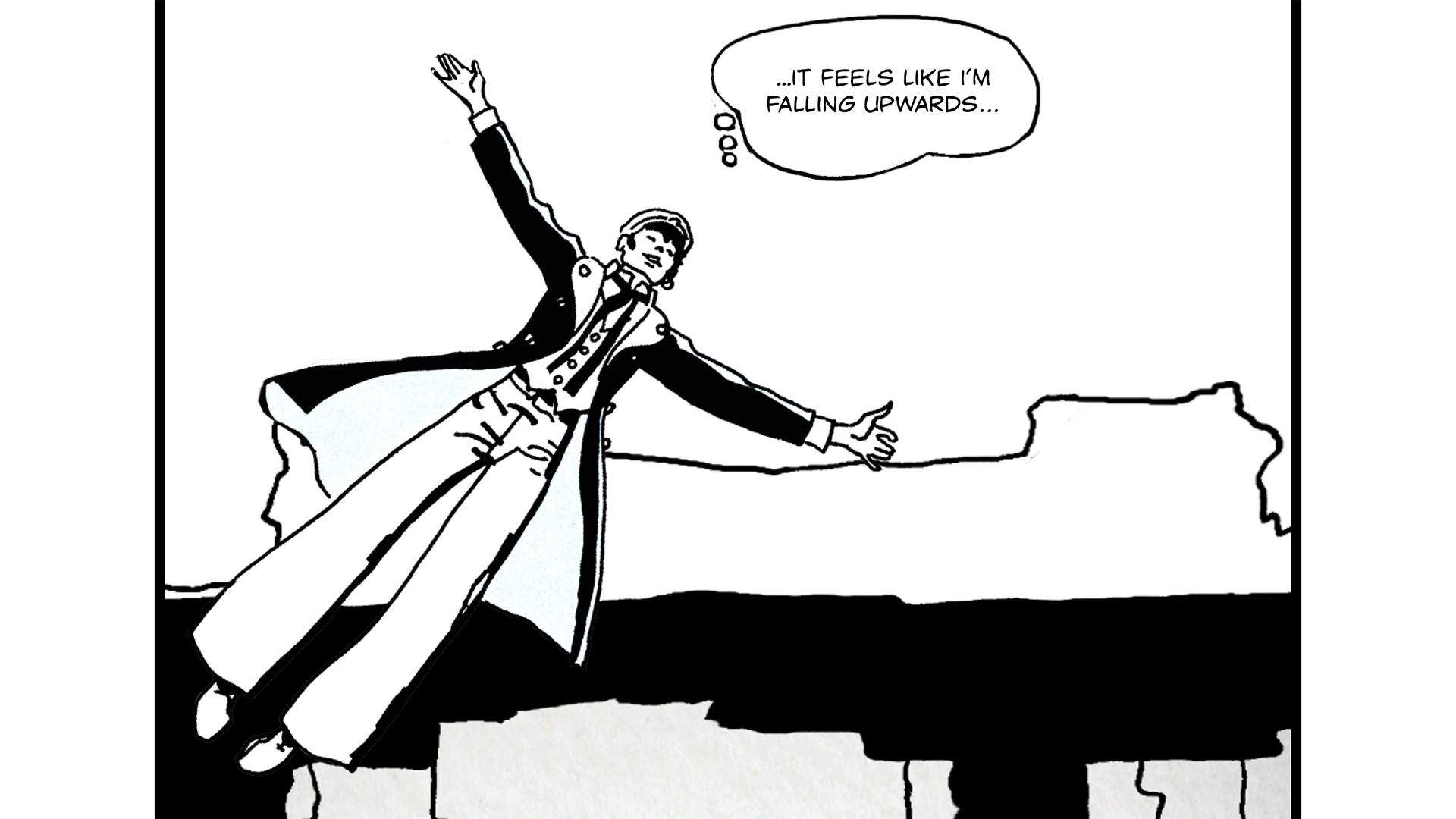 Corto Maltese, Fumetto, Fumetto in volo, Bianco e nero, Full HD, sfondo Windows 11