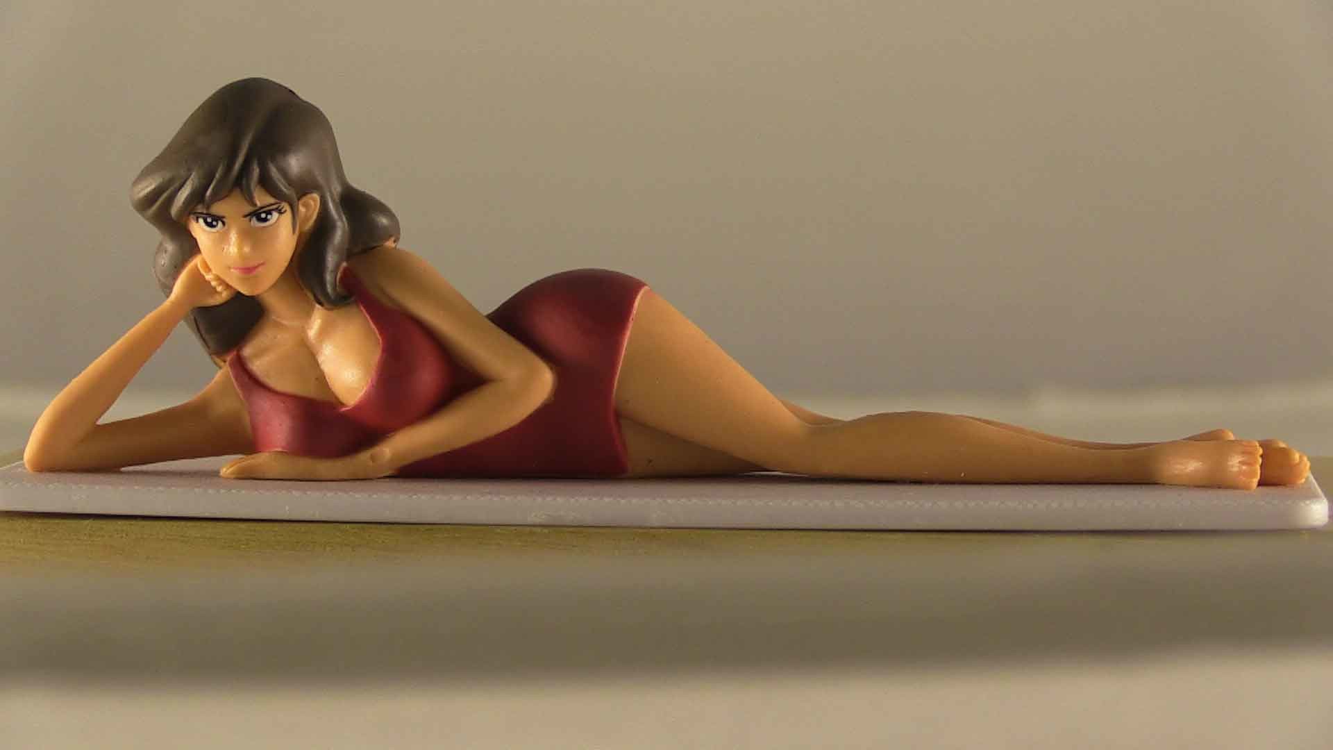 Fujiko Mine, Margot, Statuetta, Abito rosso, Full HD, wallpaper per PC