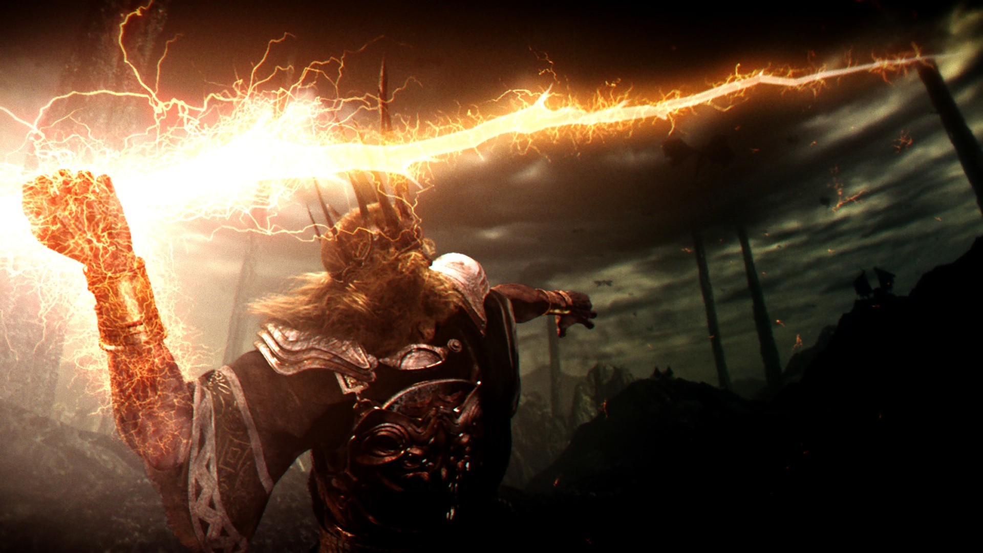 Dark Souls, Fulmine, Lancia del fulmine, Guerriero, 1920x1080, sfondo per PC