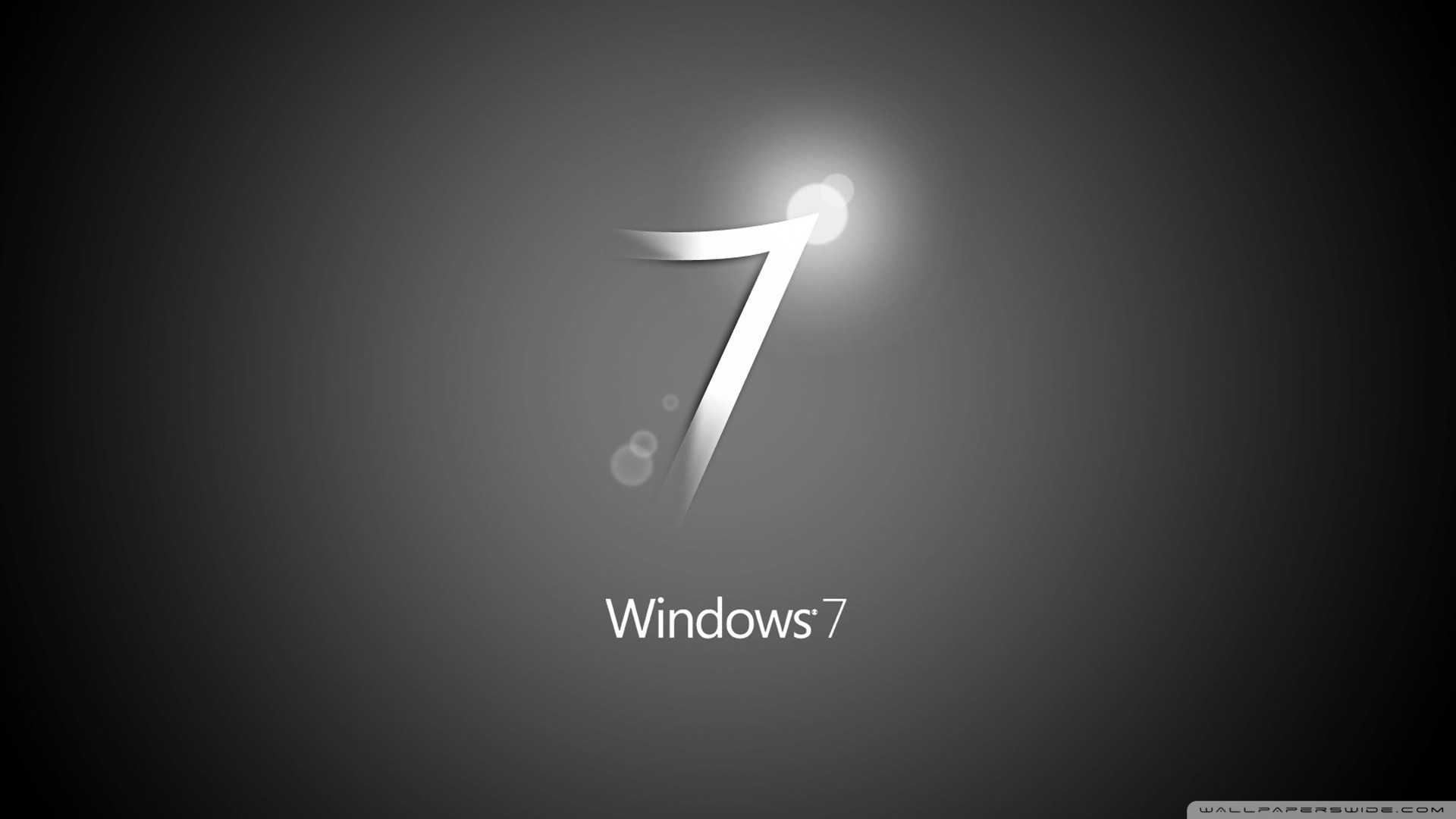 Windows 7, Grigio, Minimalista, 1920x1080, immagine di sfondo