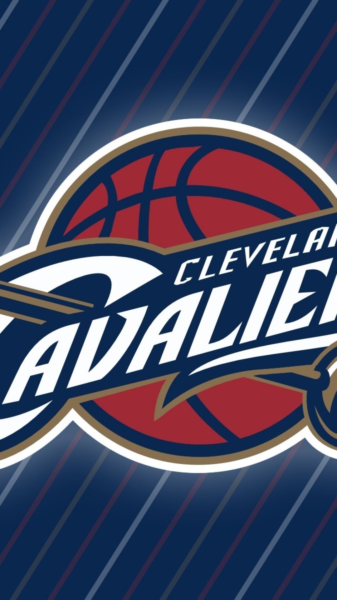 Cleveland Cavaliers, NBA, Logo, Strisce, sfondo per iPhone e Android