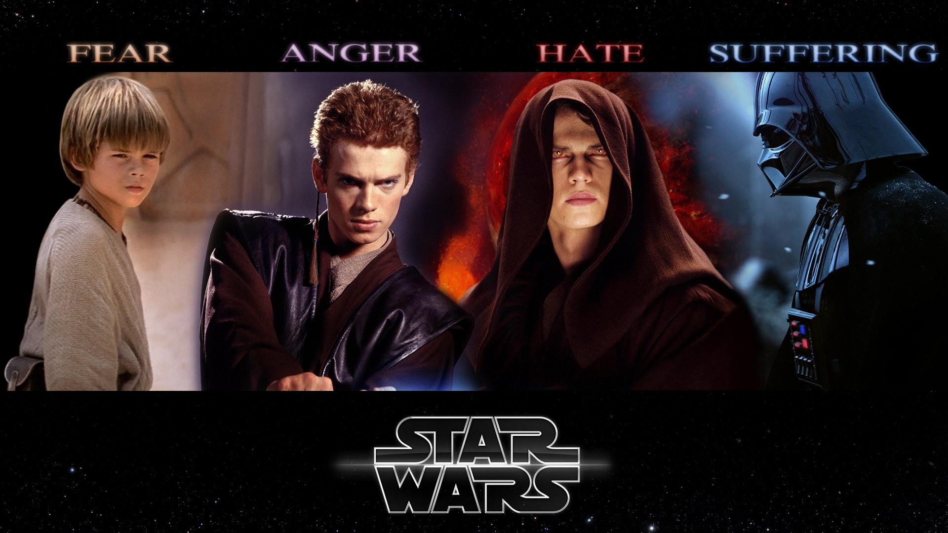 Anakin Skywalker, Darth Vader, Hayden Christensen, Lato oscuro, Star Wars, sfondo desktop 1080p