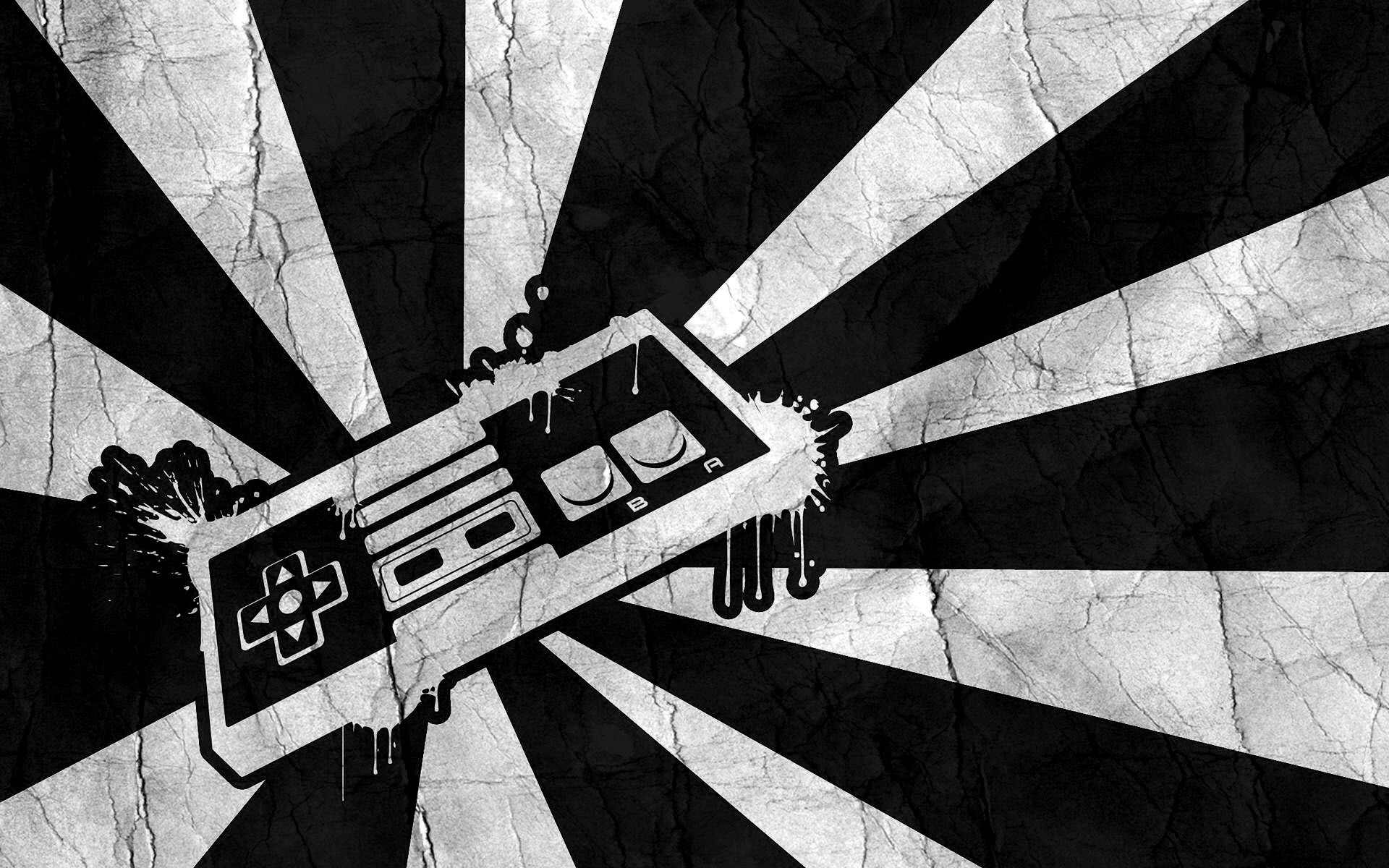 Controller NES, Nintendo, Raggi, Grafica, 1920x1200, wallpaper desktop