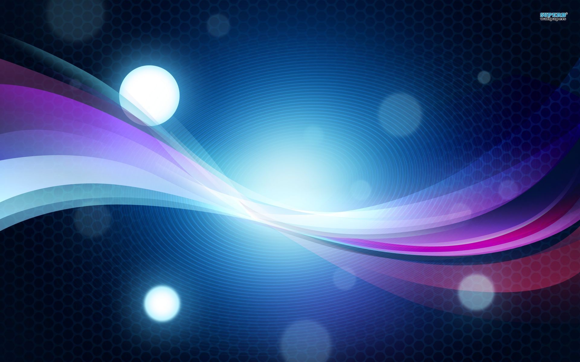 Onde di luce, Blu, Viola, Bagliore, Full HD, sfondo Windows 11