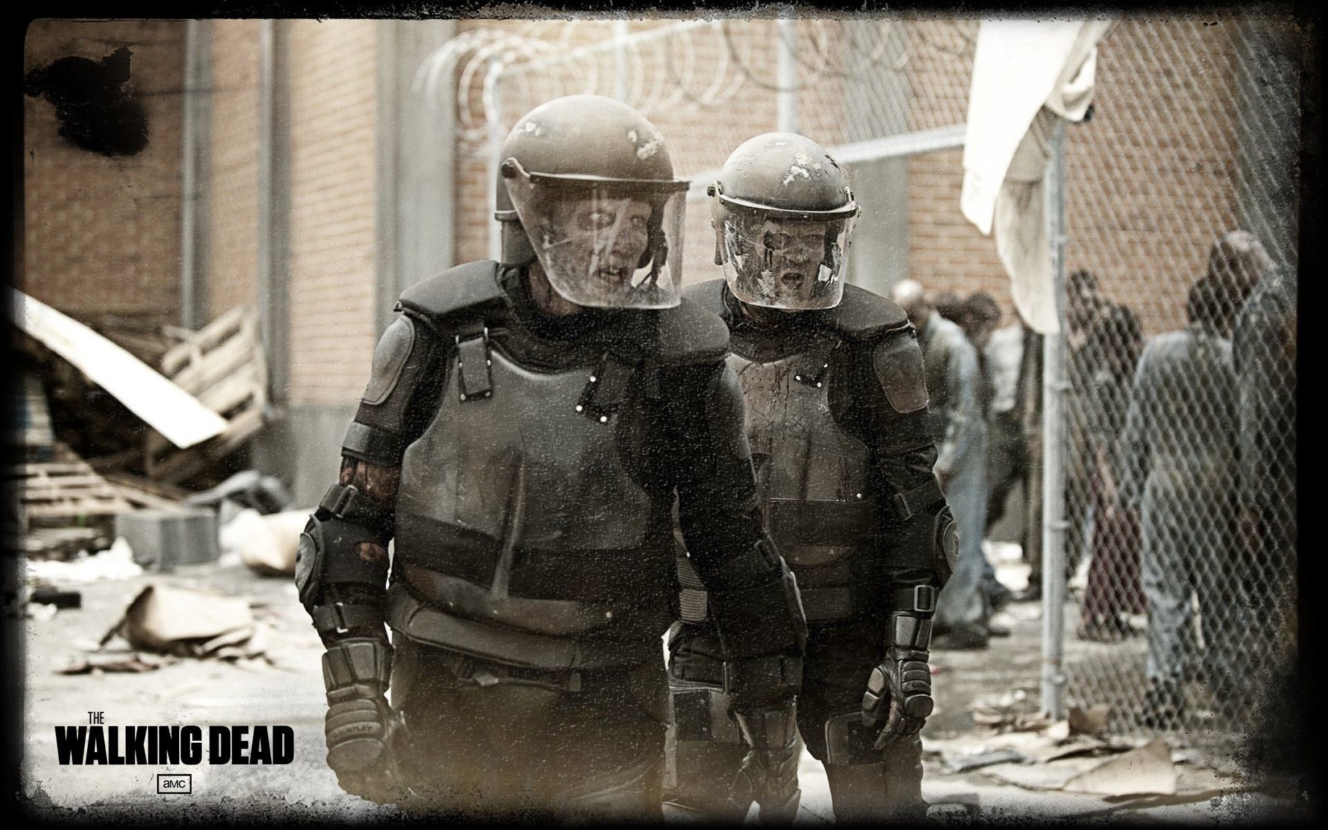 The Walking Dead, Walker, Tenuta antisommossa, Prigione, Zombie, sfondo desktop 1920x1200