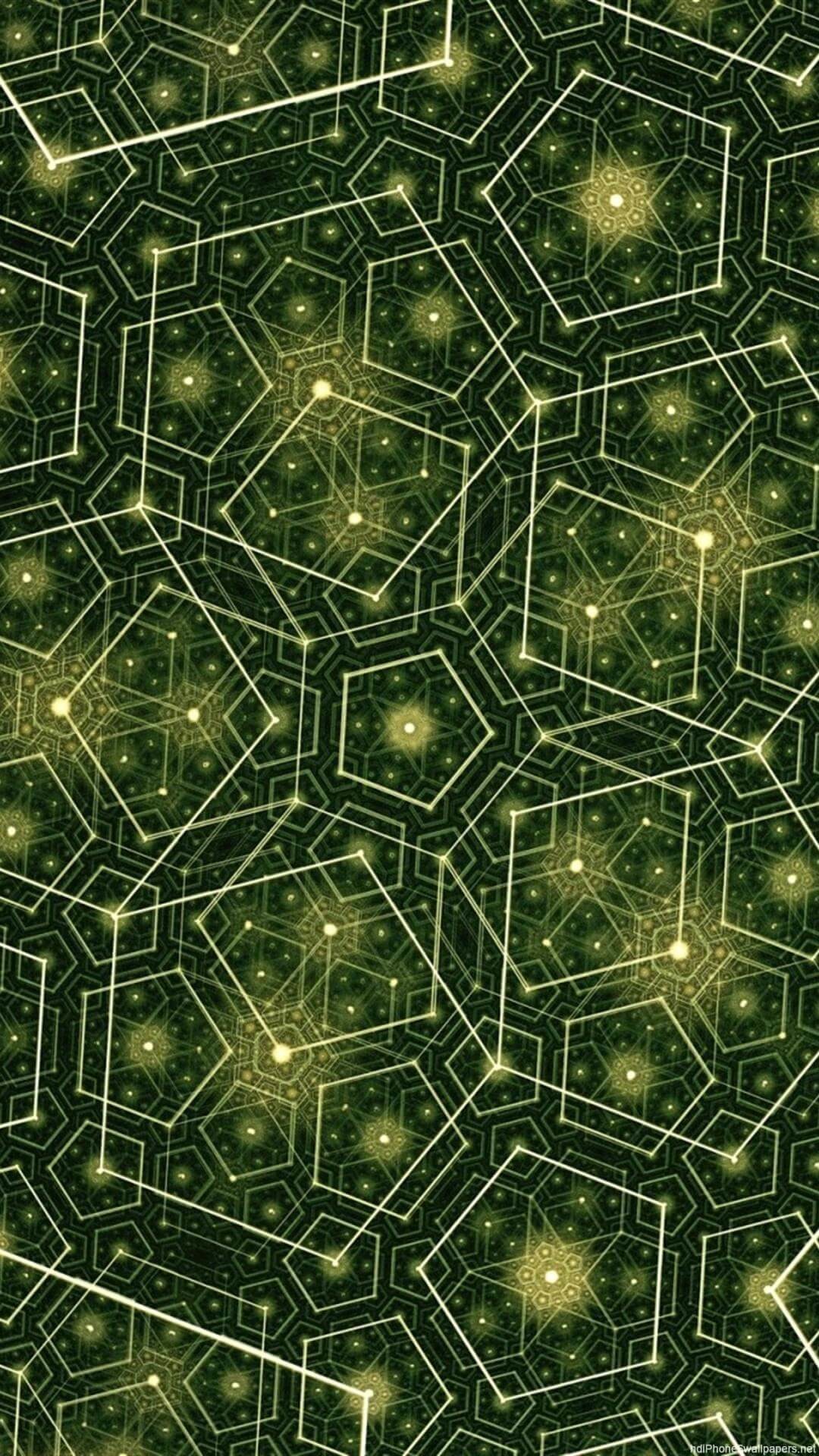 Geometrico, Linee, Verde scuro, sfondo iPhone