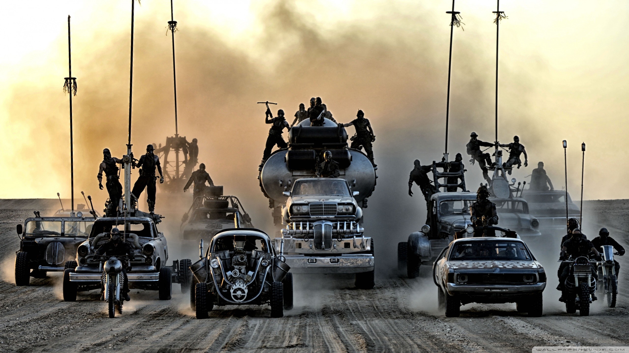Mad Max: Fury Road, War Boys, Convoglio, Polvere, 2K, sfondo per PC
