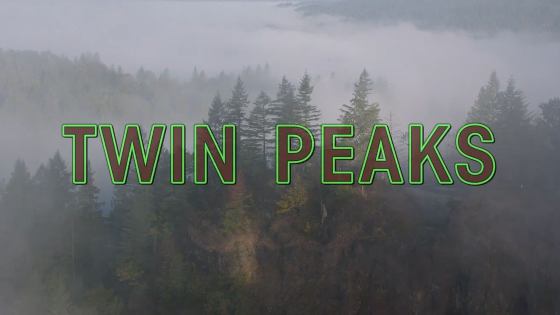 Twin Peaks, Titolo, Foresta, Nebbia, Full HD 1080p, sfondo desktop