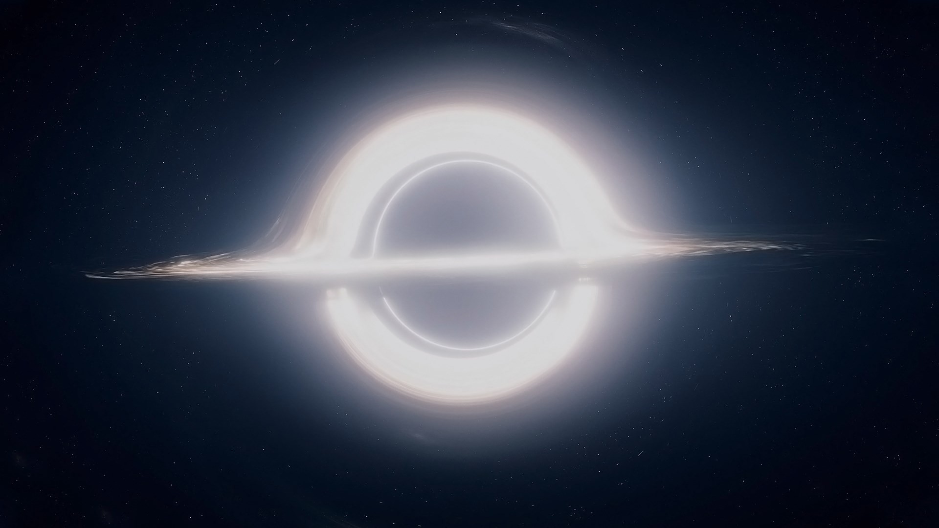 Interstellar, Gargantua, Buco nero, Minimalista, Full HD, wallpaper per portatile