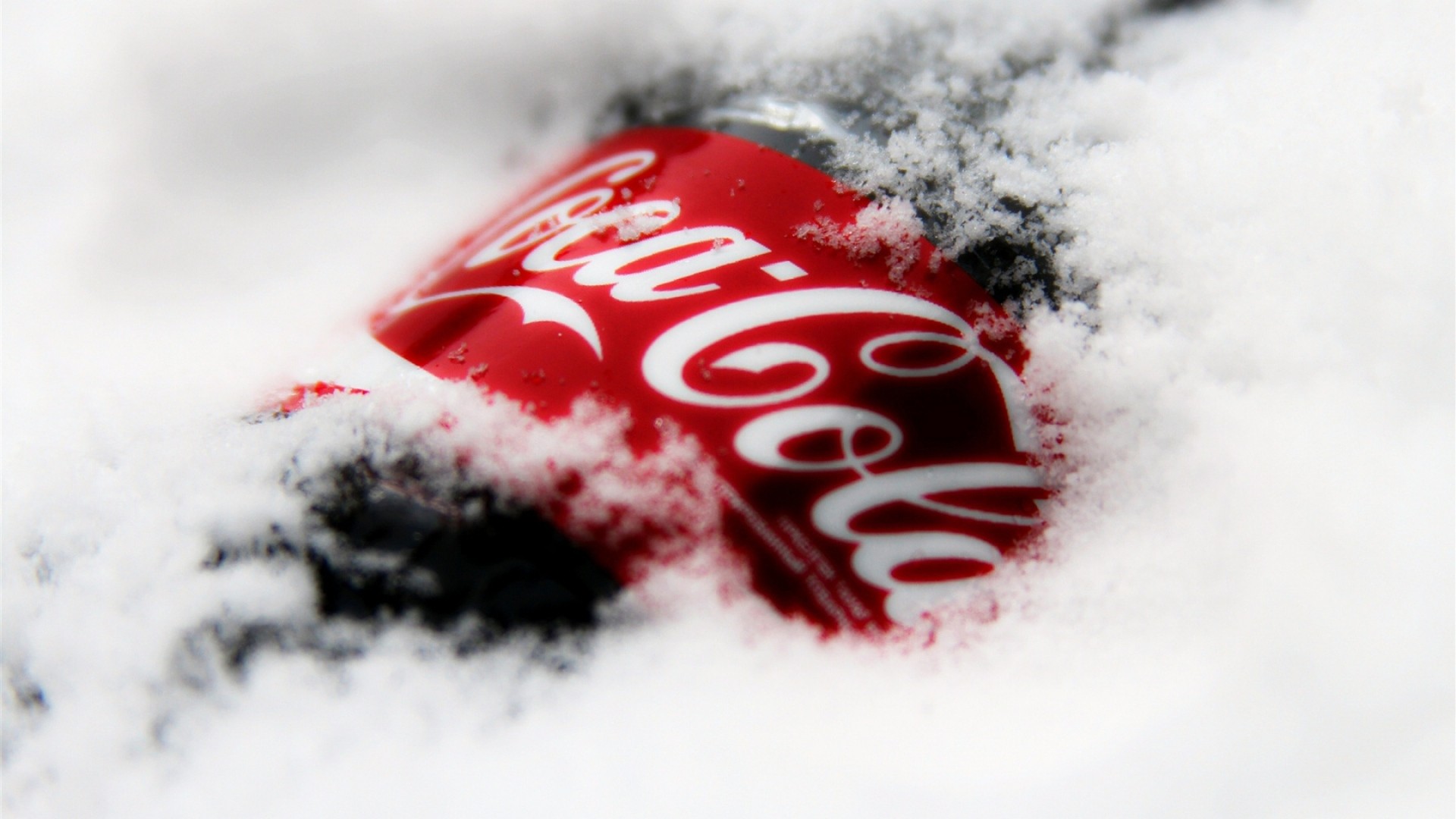 Coca-Cola, Lattina, Neve, Inverno, Full HD, sfondo per PC e portatile