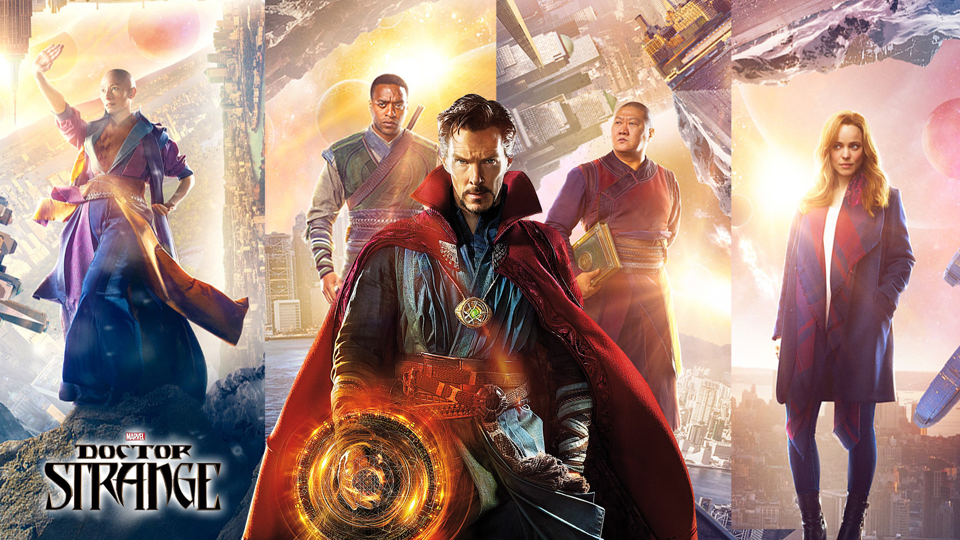 Doctor Strange, Mordo, Wong, Christine Palmer, Antico, Poster, 16:9 Full HD, sfondo widescreen