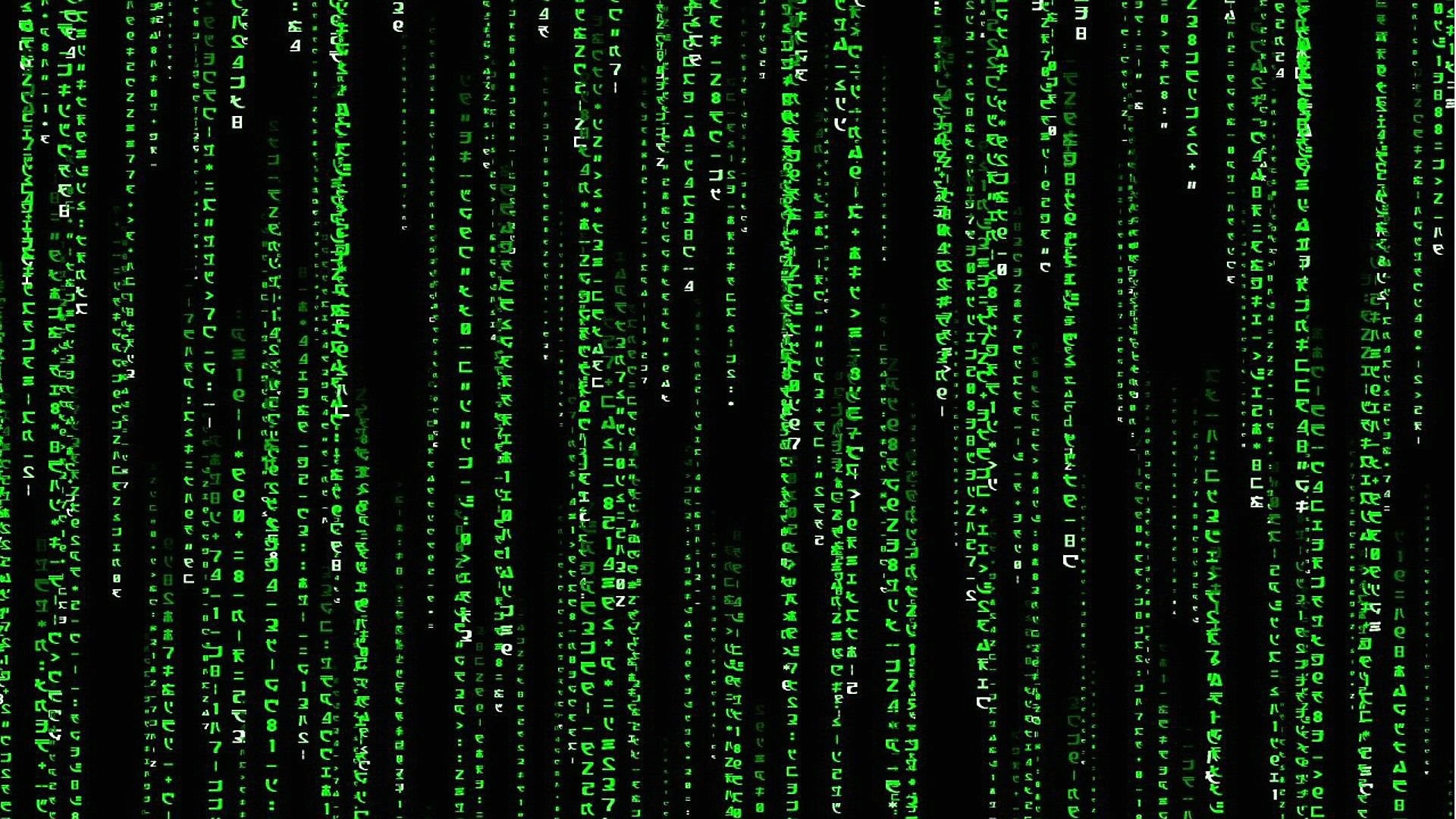 Codice Matrix, Pioggia digitale, Verde, Full HD, sfondo per PC