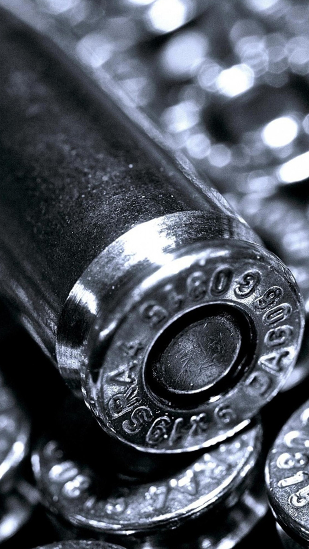 Proiettile, Bossolo, Macro, Argento, 1080x1920, schermata di blocco iPhone