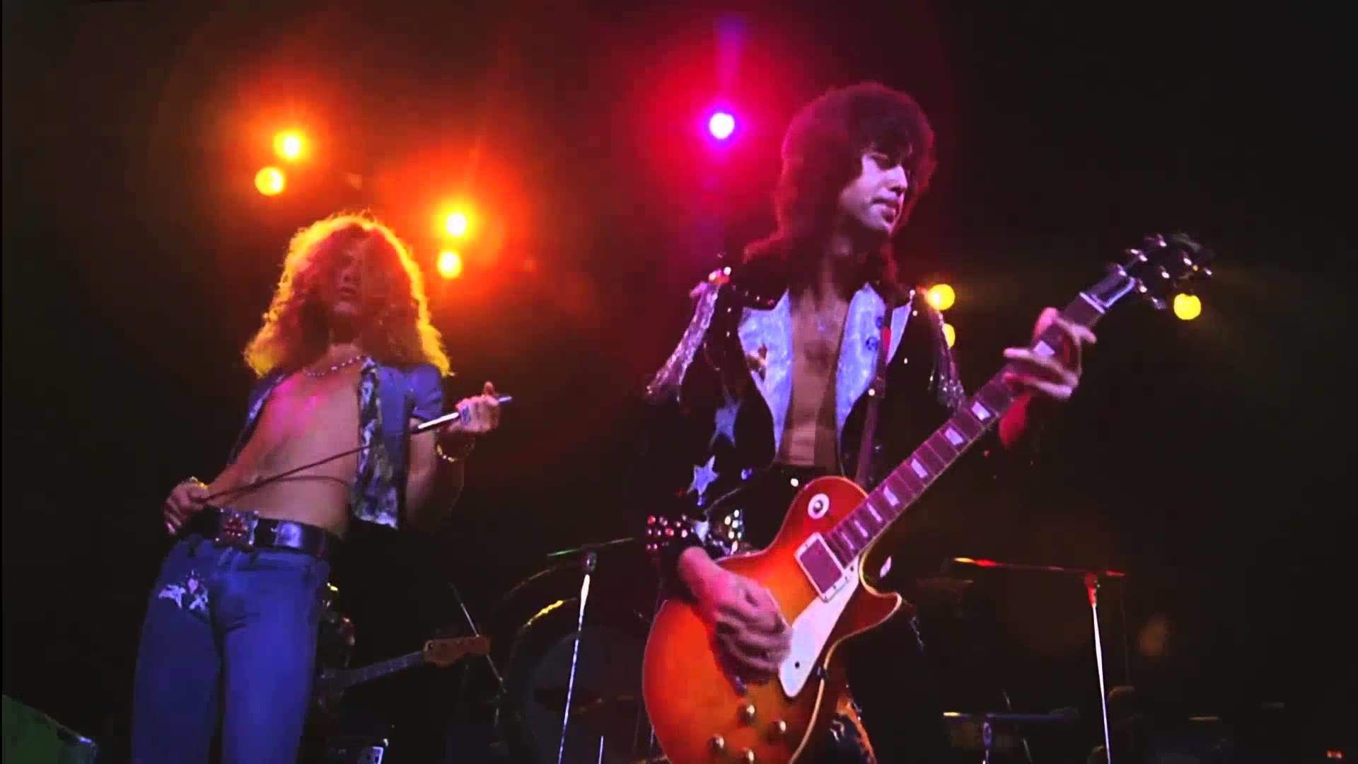 Robert Plant, Jimmy Page, Led Zeppelin, Les Paul, Concerto, Full HD 1080p, sfondo desktop