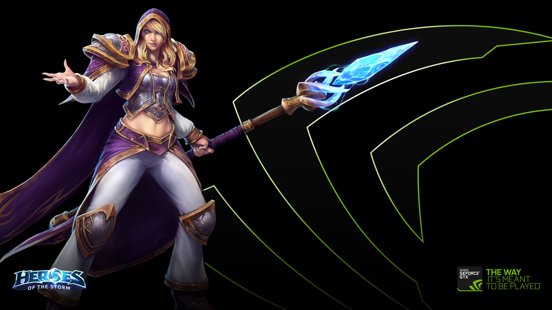 Johanna, Heroes of the Storm, Diablo III, Nvidia GeForce, Crociata, sfondo desktop 1080p