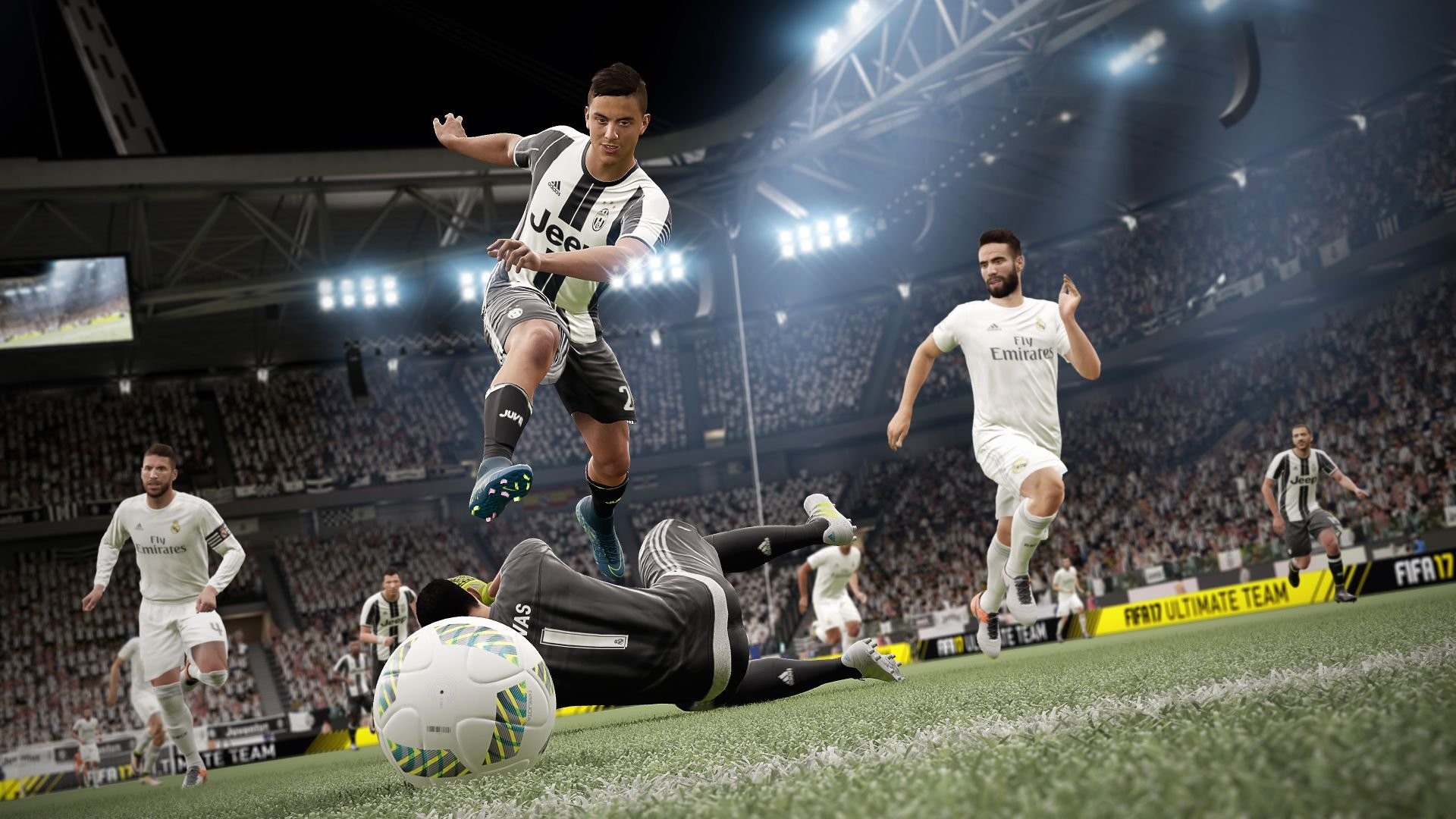 FIFA 17, Juventus, Real Madrid, Rovesciata, Full HD, sfondo per PC e portatile