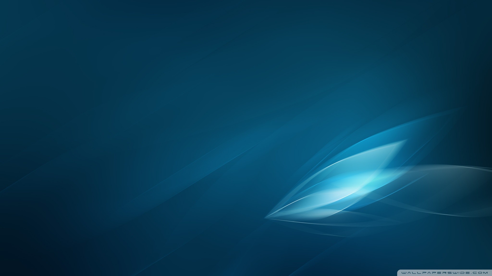 Onde di luce, Blu petrolio, Astratto, 16:9 Full HD, sfondo widescreen
