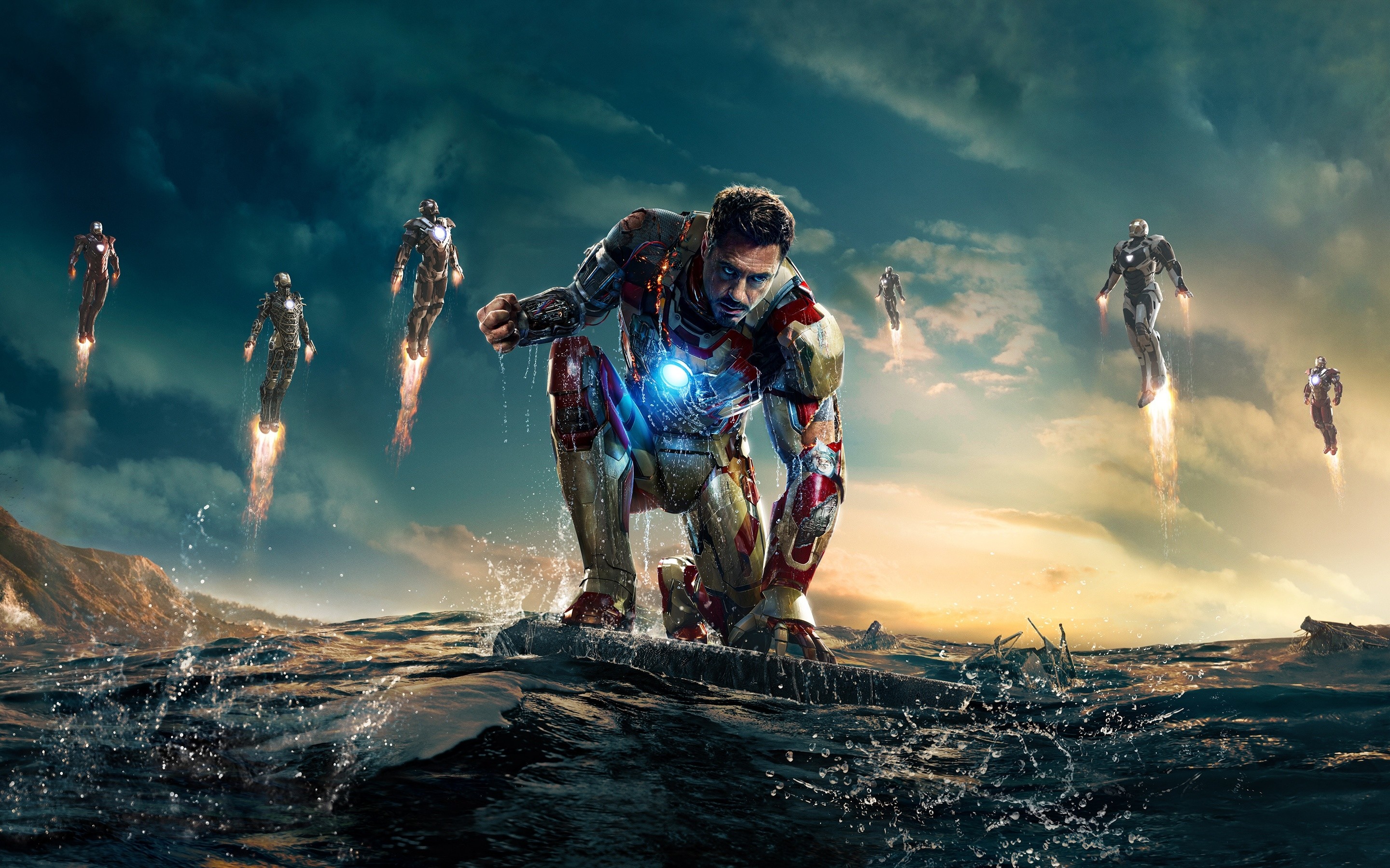 Iron Man, Iron Man 3, Marvel, Armature, 2K, sfondo MacBook