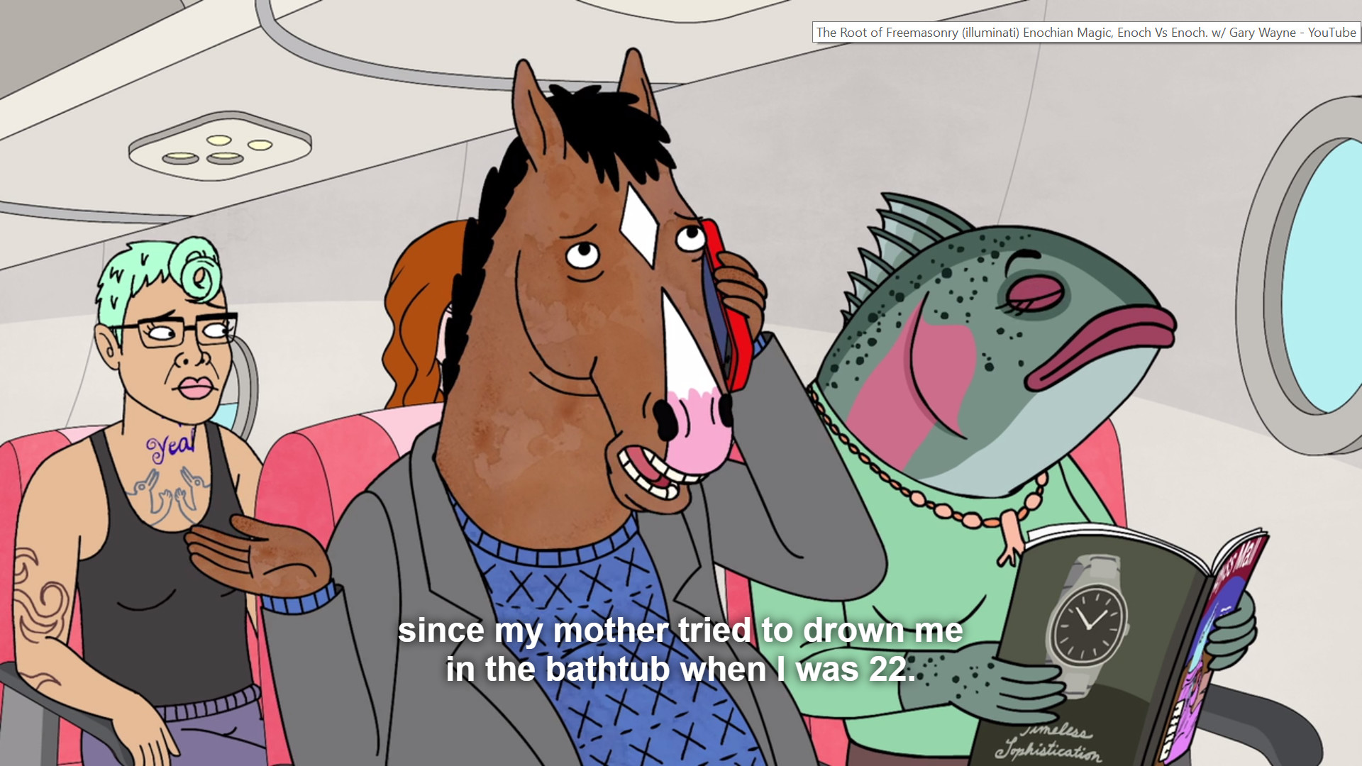 BoJack Horseman, Aereo, Sottotitoli, Telefono, Full HD, sfondo per portatile