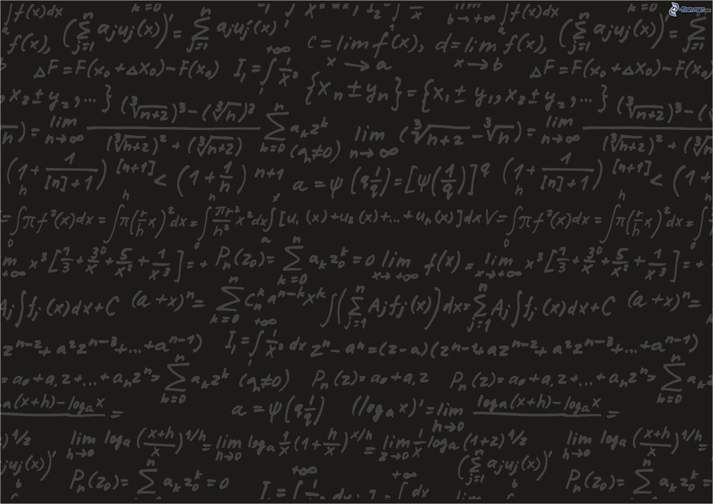 Formule matematiche, Lavagna, Equazioni, Full HD, sfondo per portatile