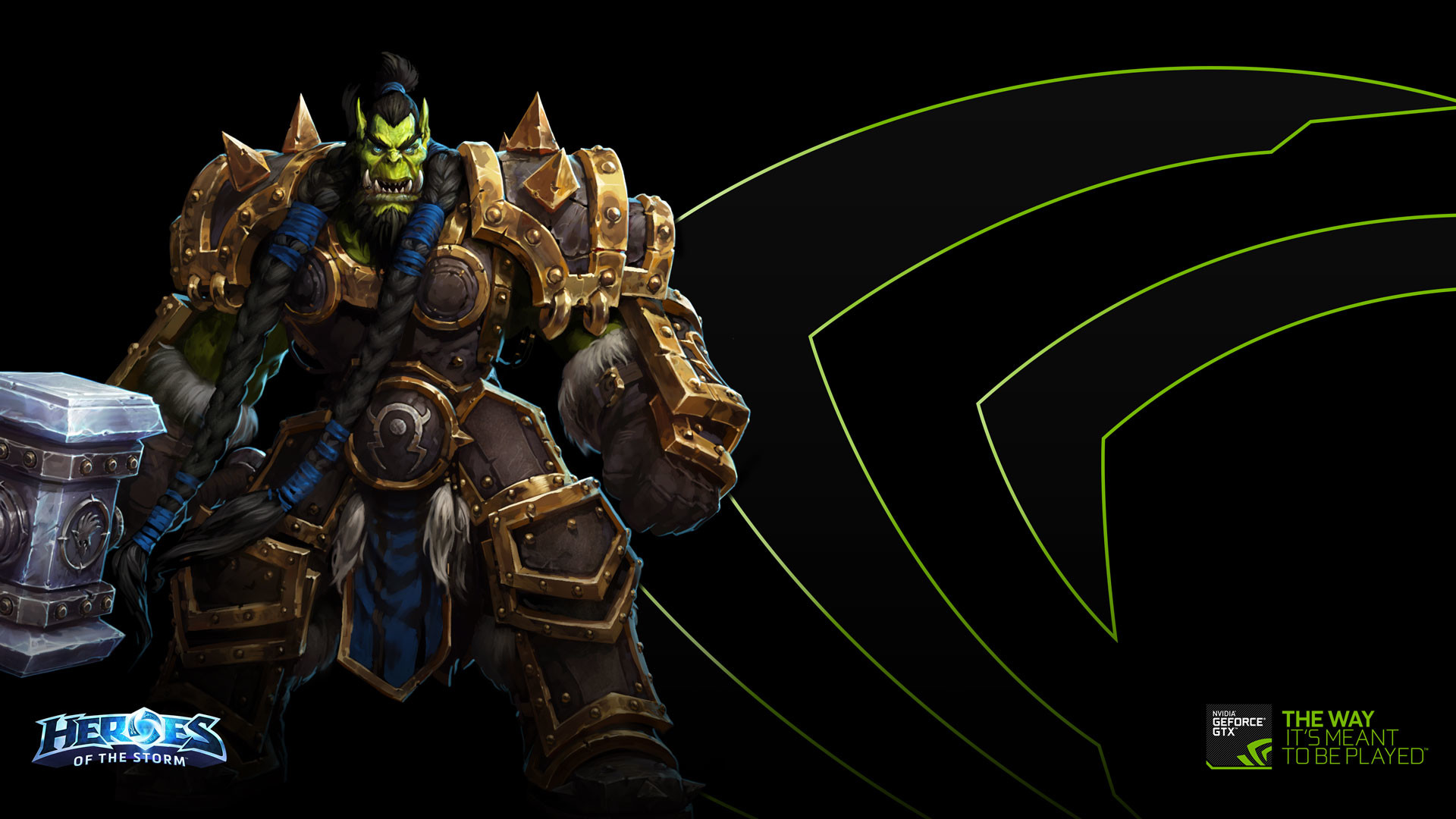 Thrall, Heroes of the Storm, Warcraft, Nvidia GeForce, Full HD, sfondo per PC
