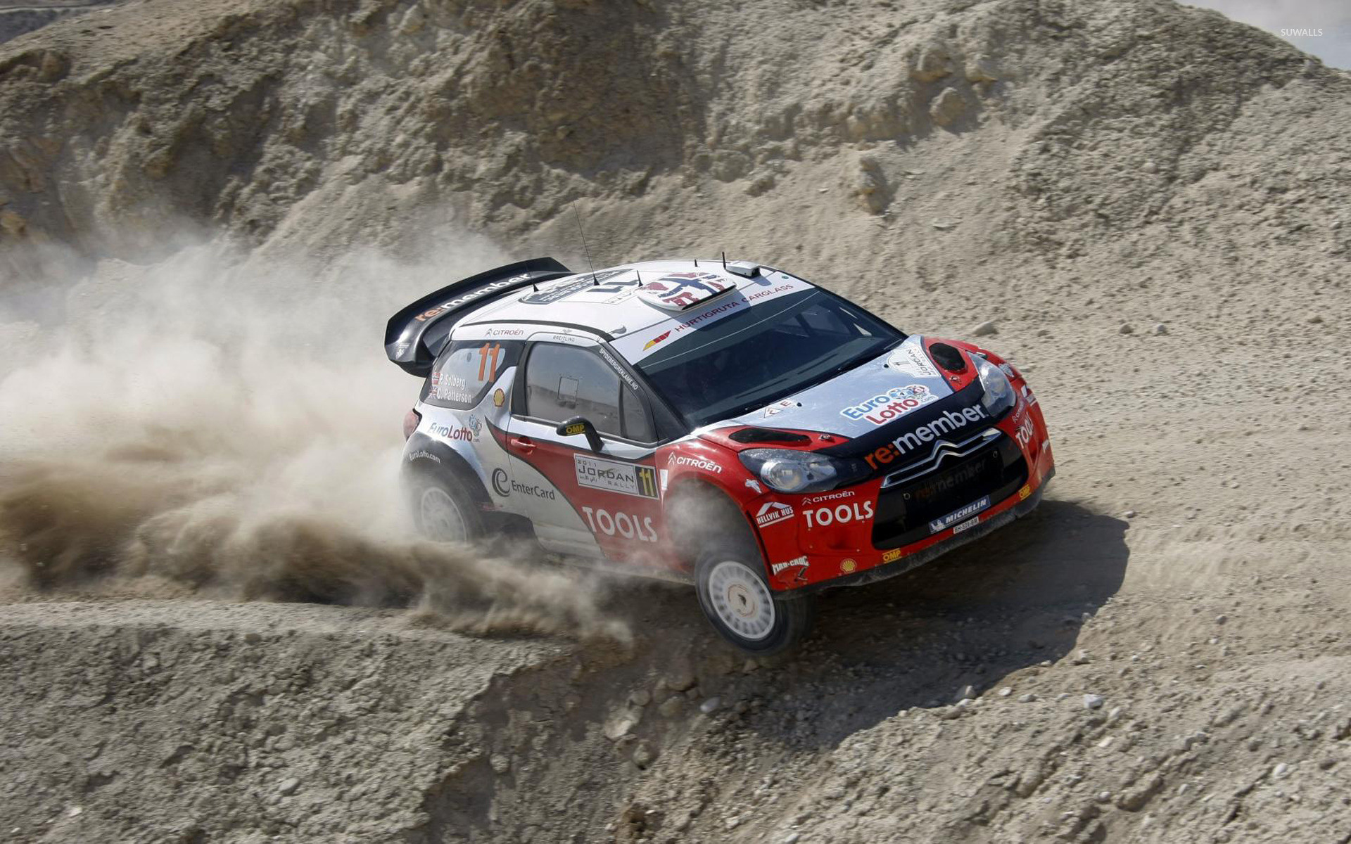 Citroën DS3 WRC, Polvere, Sterrato, Rally, Full HD, sfondo desktop