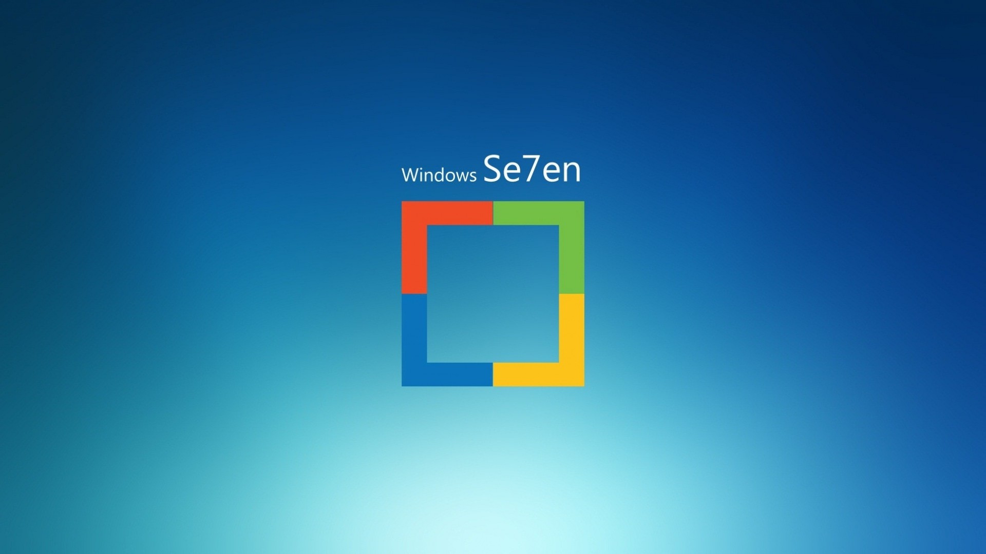 Windows Seven, Logo, Blu, 16:9 Full HD, wallpaper widescreen