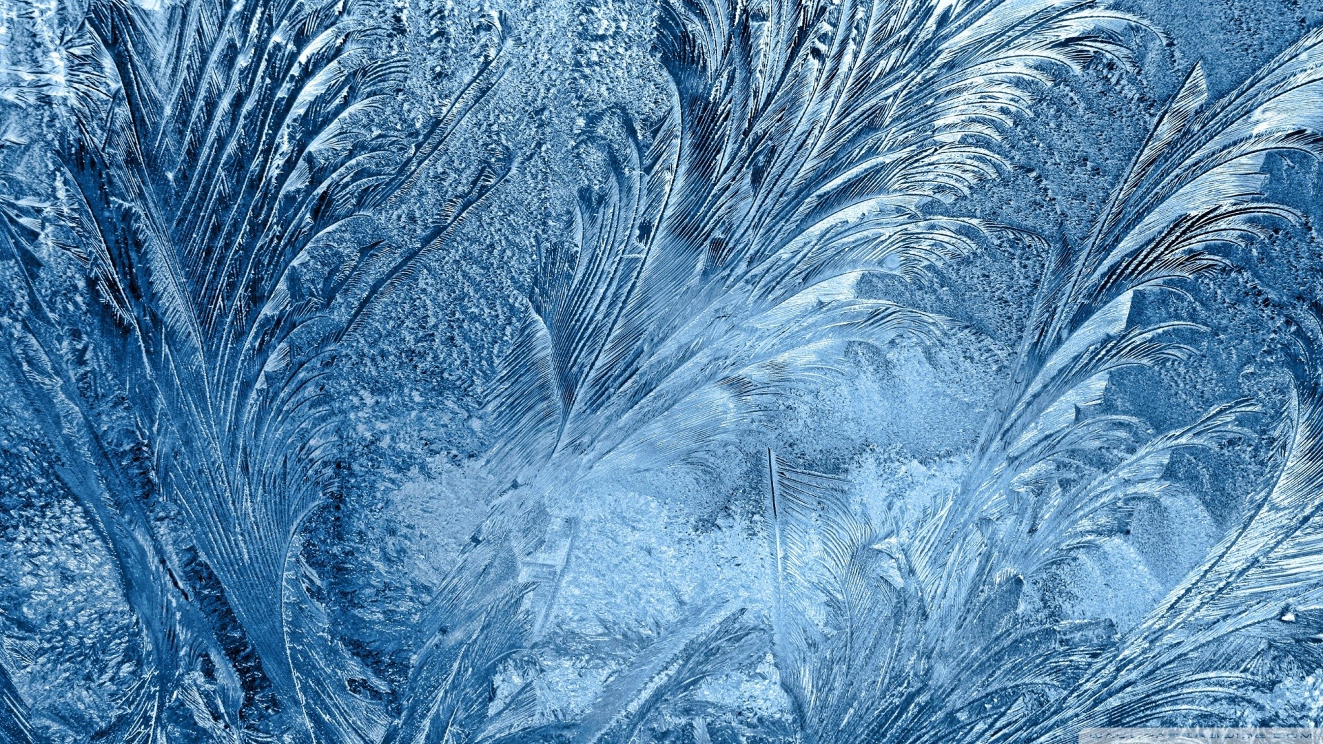 Cristalli di brina, Gelo, Vetro, Texture, Blu, Full HD 1080p, sfondo desktop