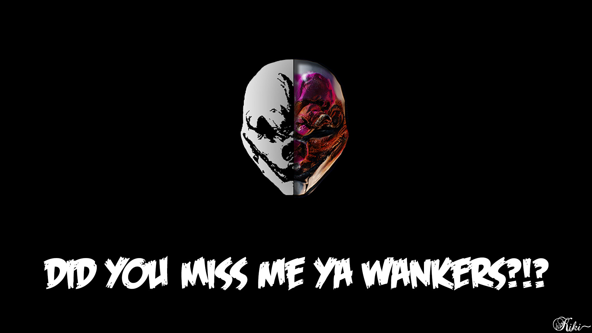 Hoxton, Payday 2, Did You Miss Me, Sfondo nero, 16:9 Full HD, wallpaper widescreen