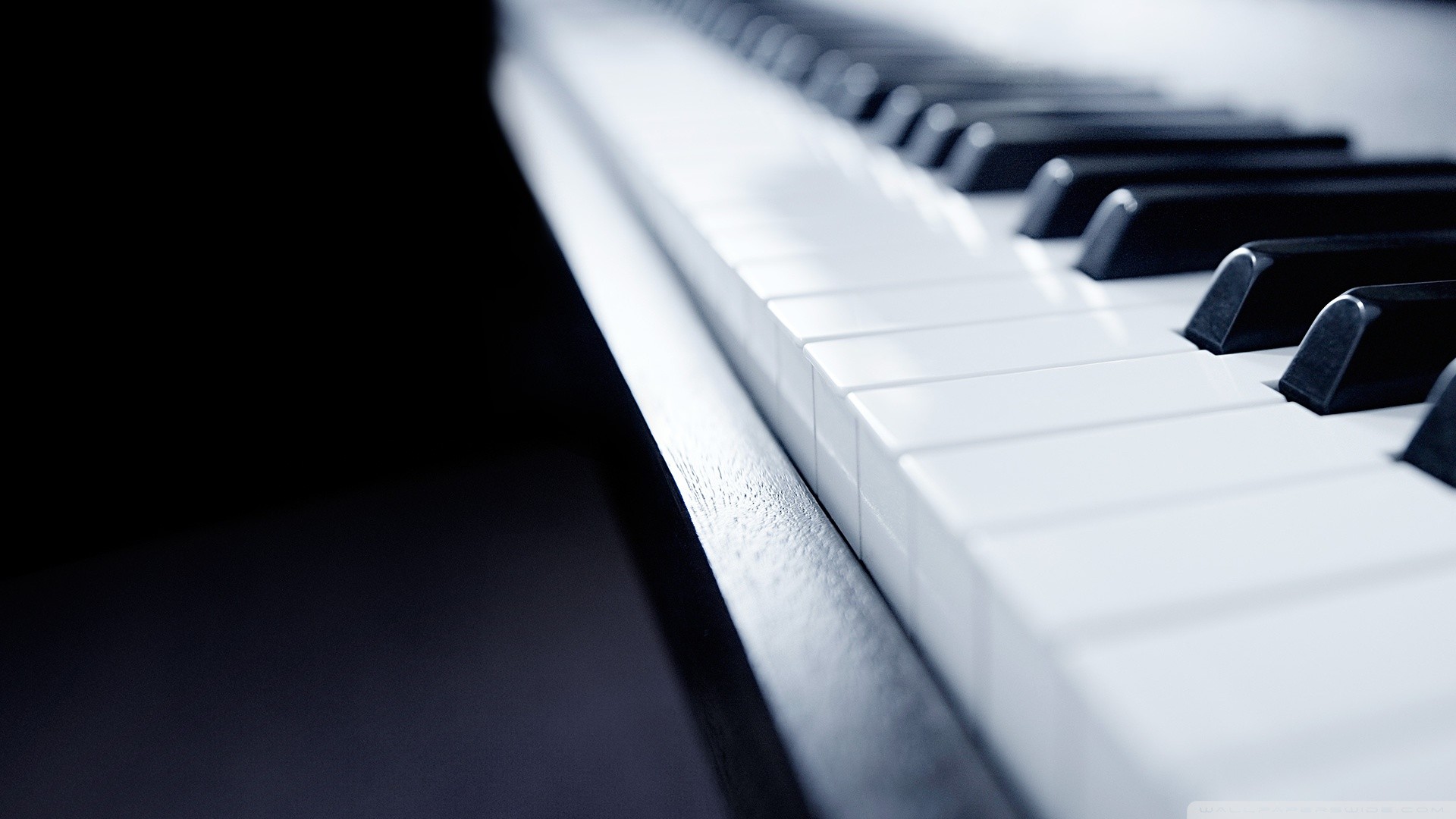 Pianoforte, Tasti, Bianco e nero, sfondo Windows 8.1 Full HD