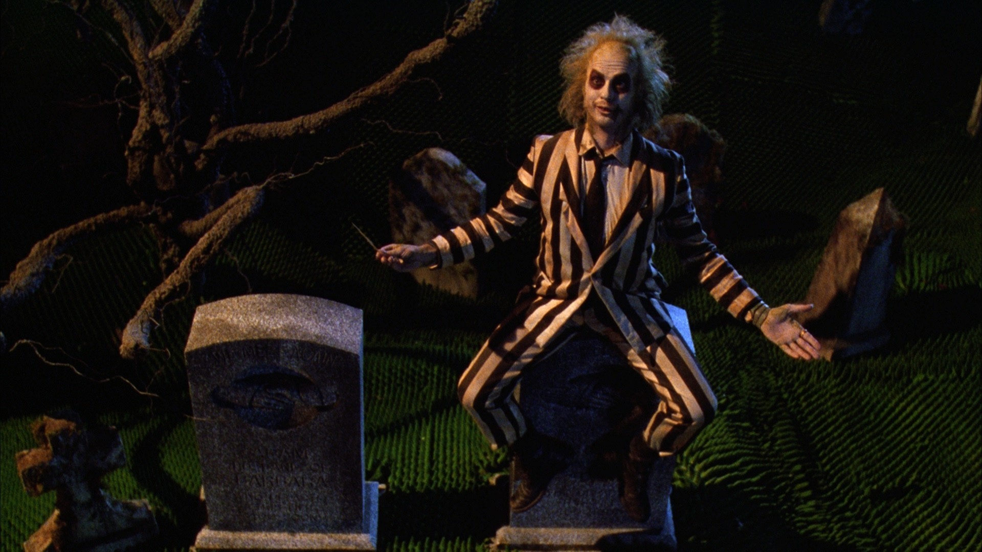 Beetlejuice, Michael Keaton, Tim Burton, Cimitero, Full HD, sfondo per PC e portatile