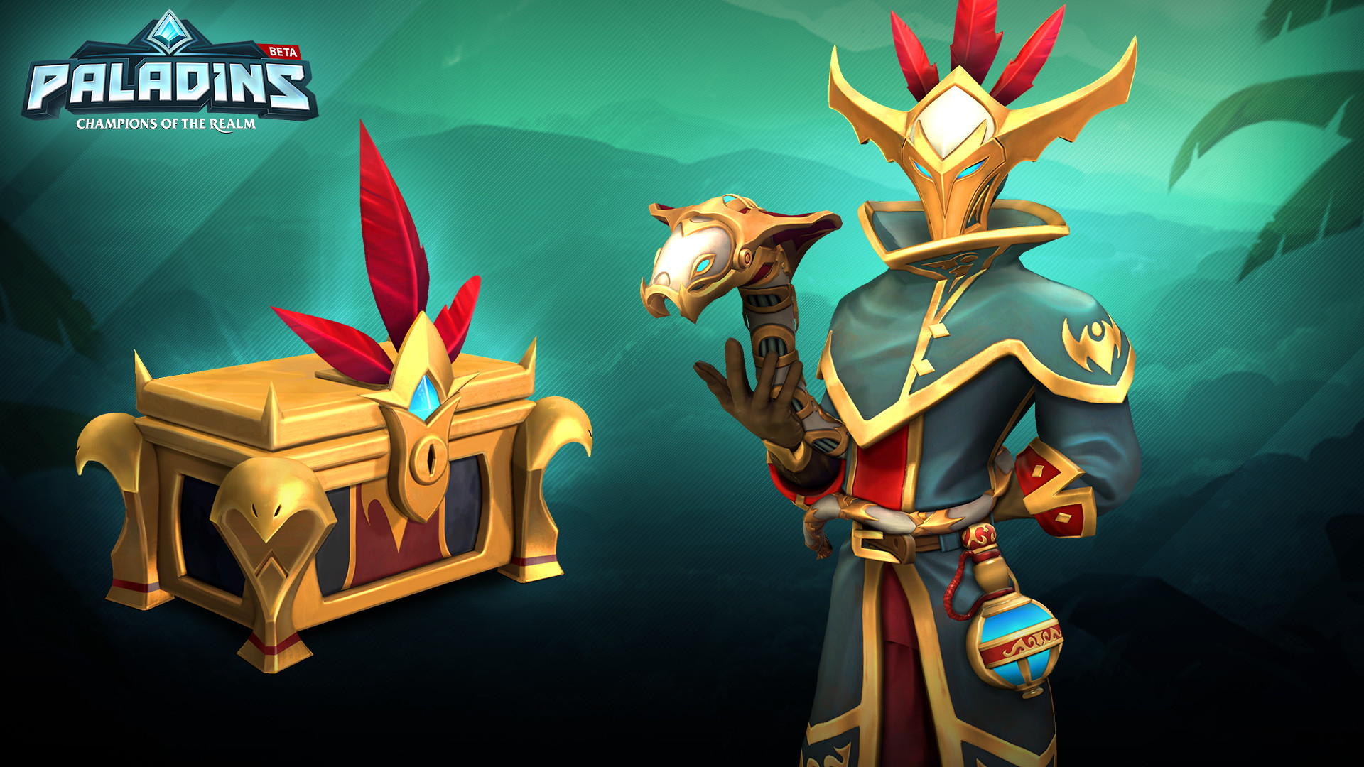 Paladins, Forziere, Mago, Logo, Full HD, sfondo per portatile