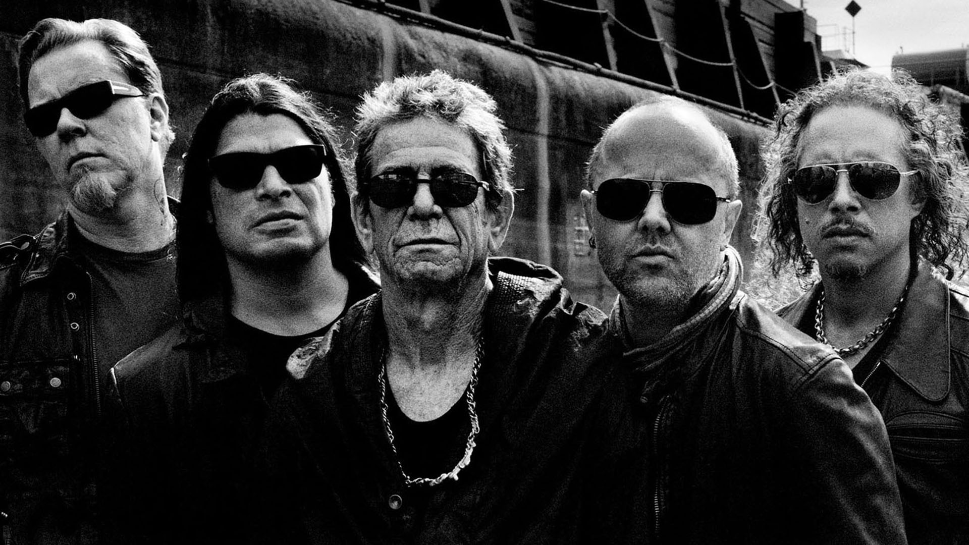 Metallica, Lou Reed, Lulu, Occhiali da sole, Bianco e nero, Full HD, sfondo Windows 11