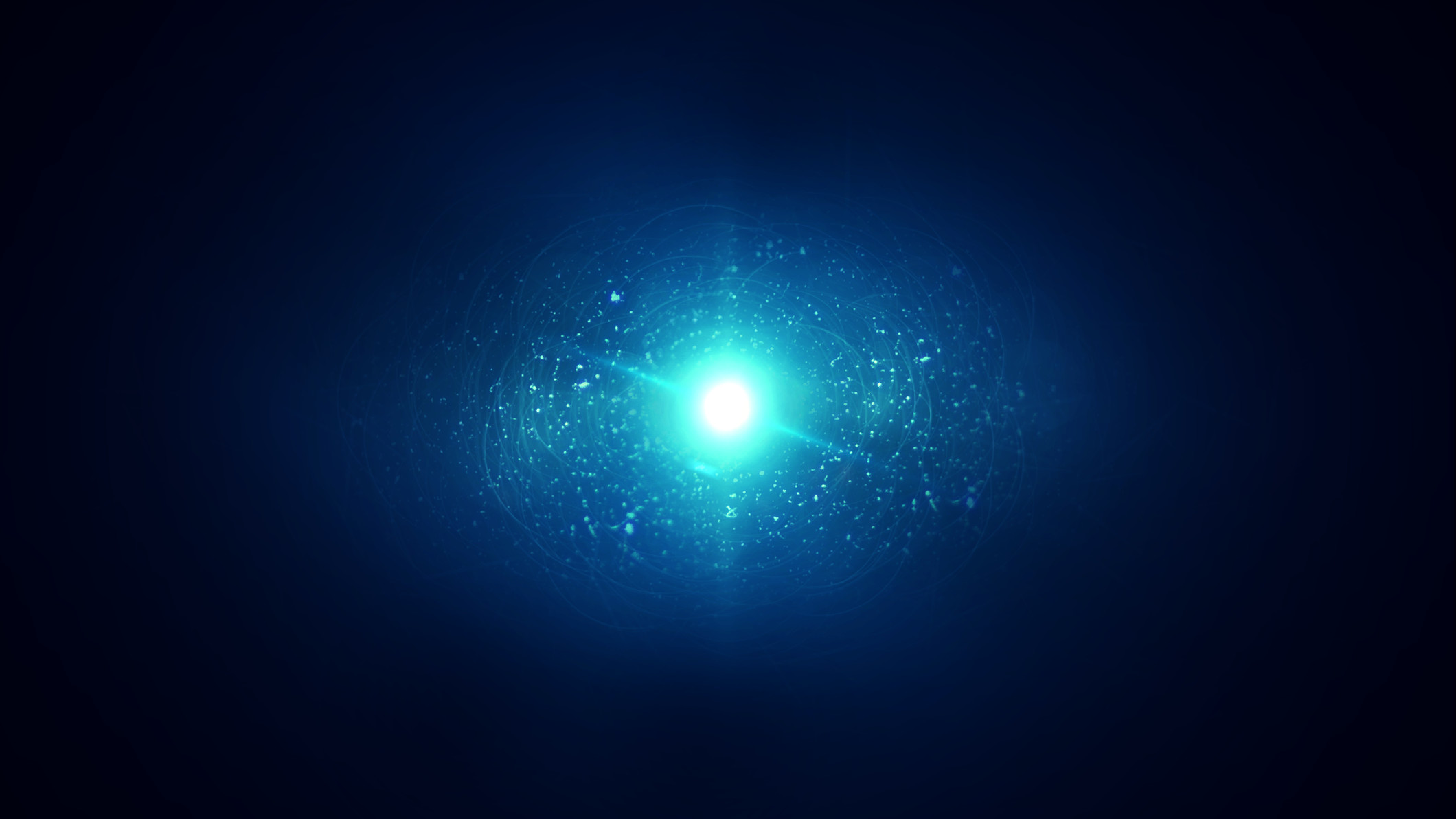 Luce, Particelle, Blu scuro, Full HD, sfondo per PC