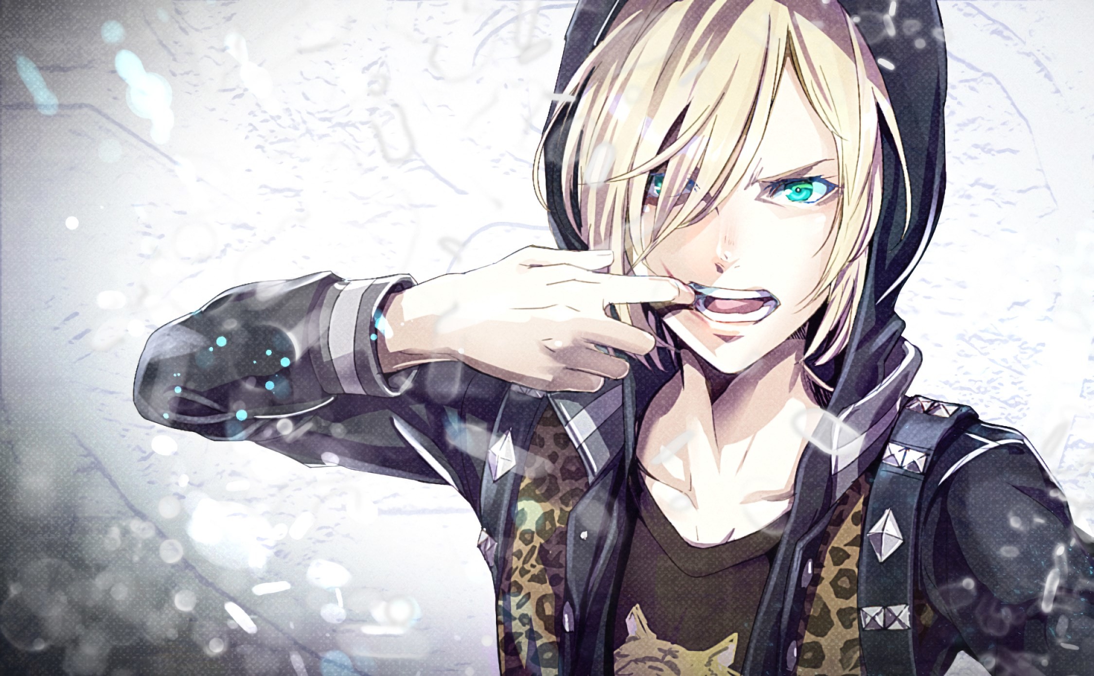 Yuri Plisetsky, Yuri!!! on Ice, Felpa con cappuccio, 2250x1390, sfondo MacBook Pro