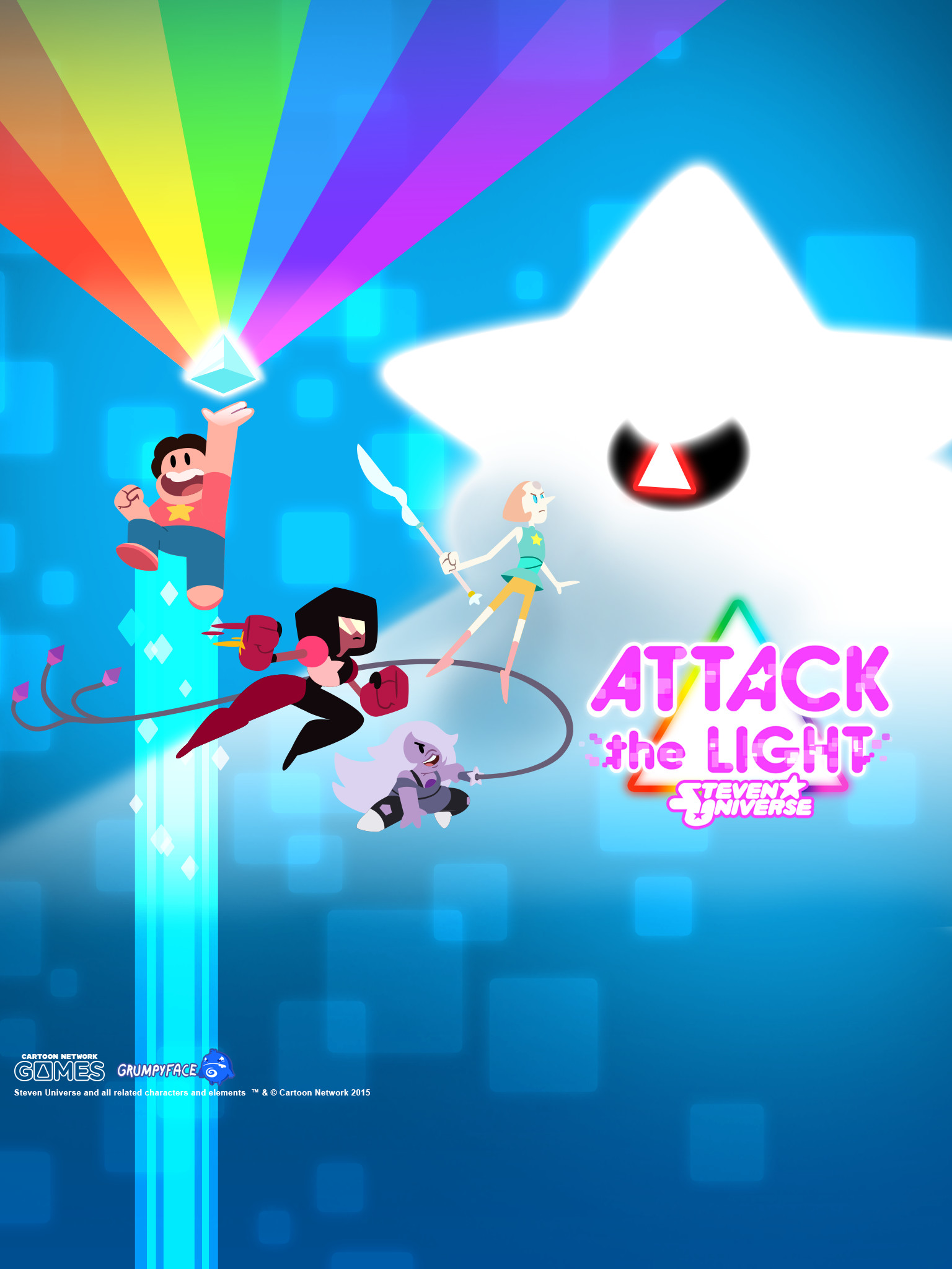 Steven Universe: Attack the Light, Steven, Garnet, Ametista, Perla, Arcobaleno, sfondo QHD+