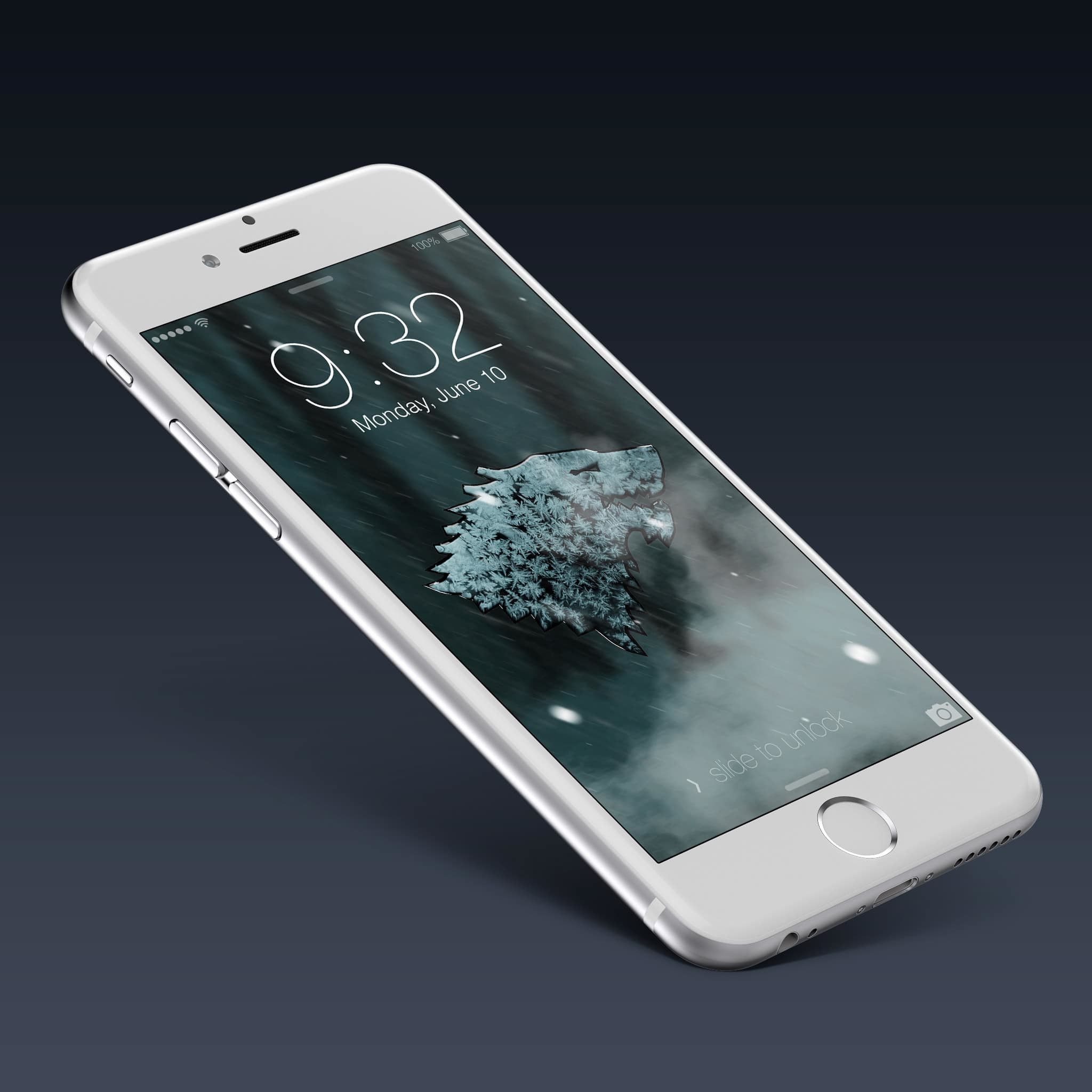 iPhone, Mockup, Schermata di blocco, Grigio, sfondo per iPad e tablet