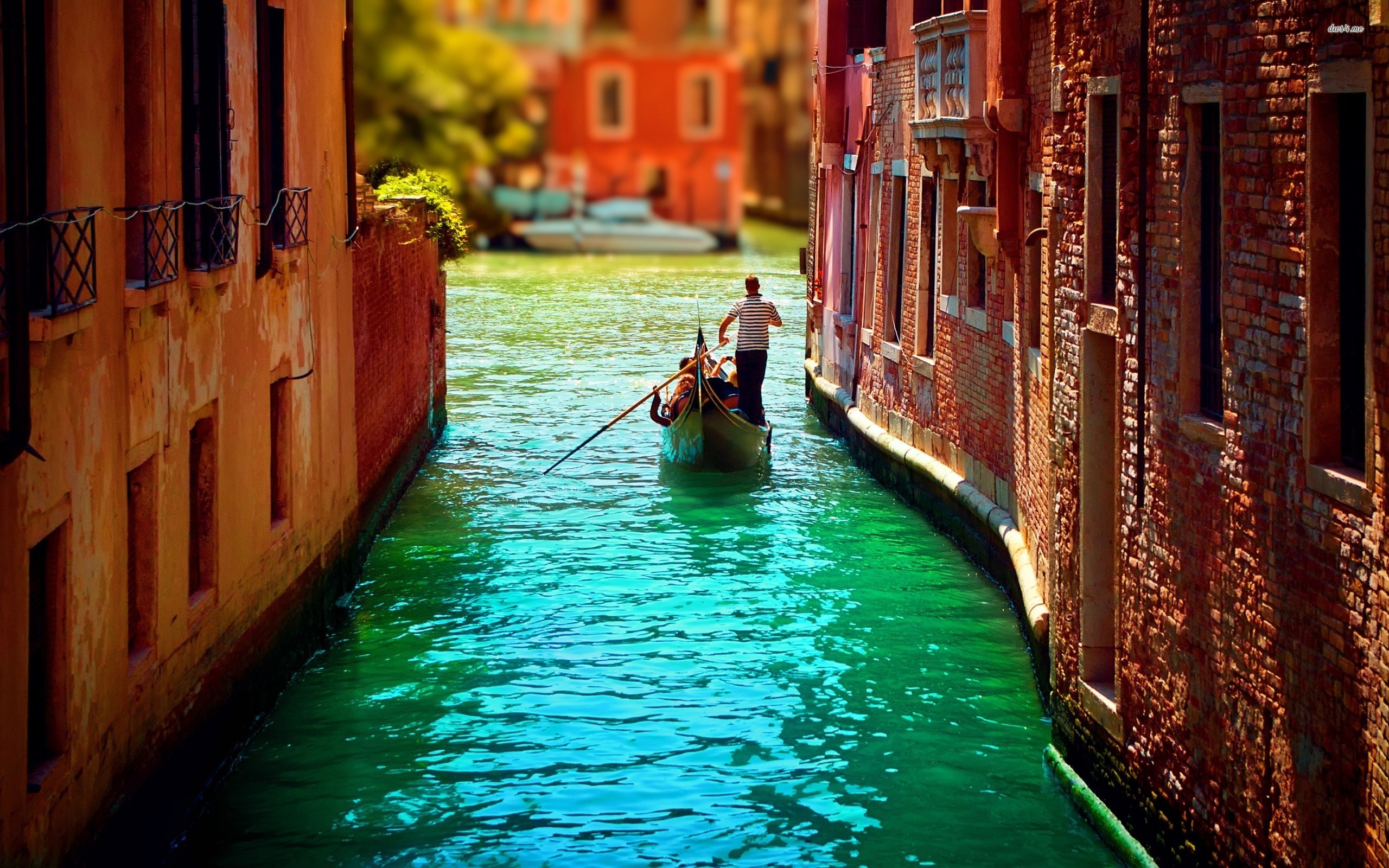 Venezia, Canale, Gondoliere, Acqua turchese, 2560x1600, immagine di sfondo