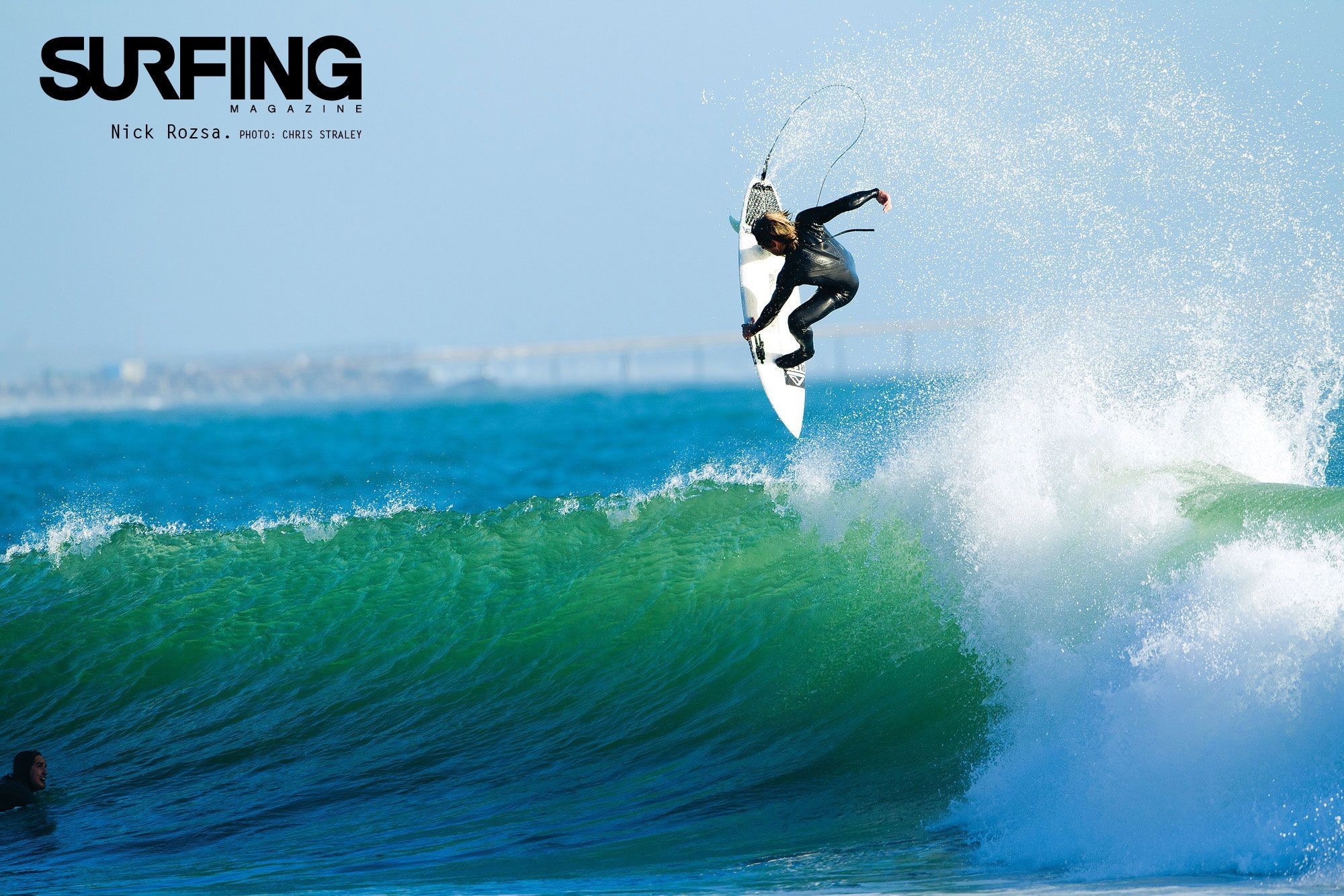 Surfing Magazine, Nick Rozsa, Surfista, Salto aereo, Onda, Full HD, sfondo per portatile