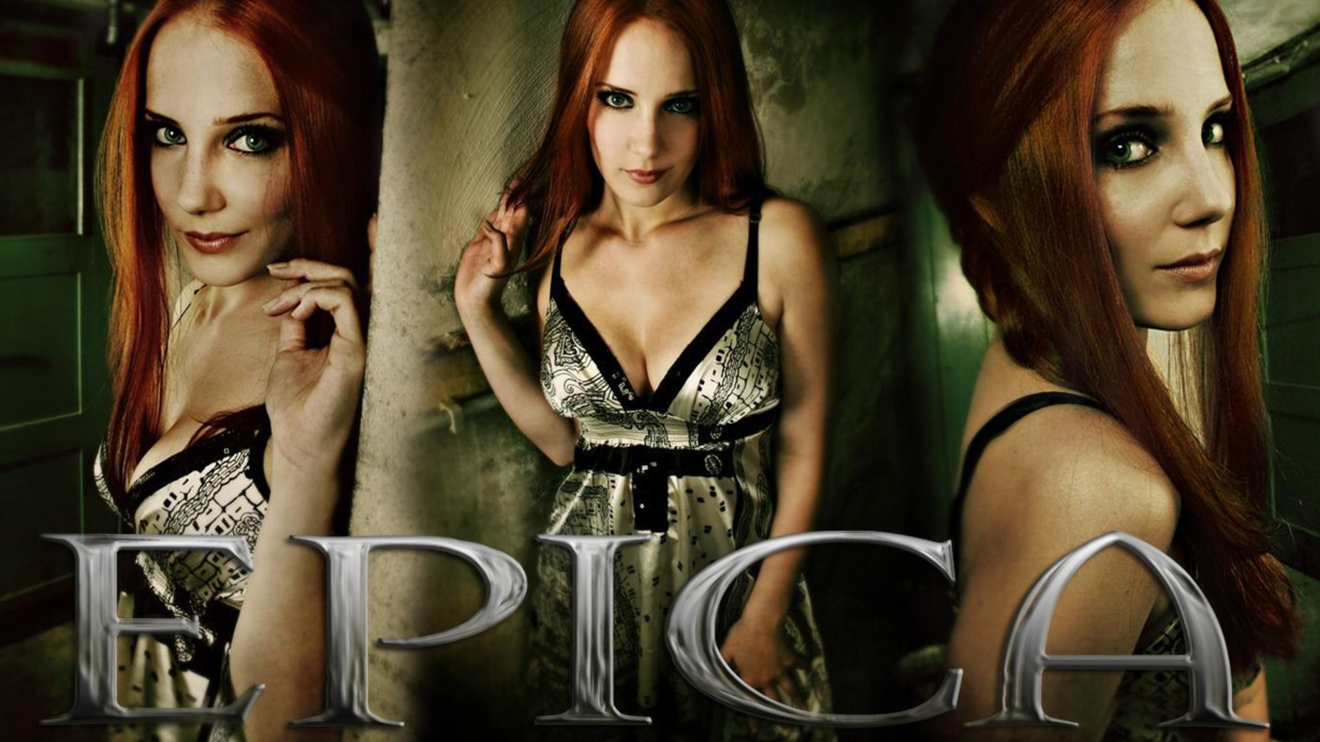 Simone Simons, Epica, Band metal, Capelli rossi, Full HD, wallpaper per computer
