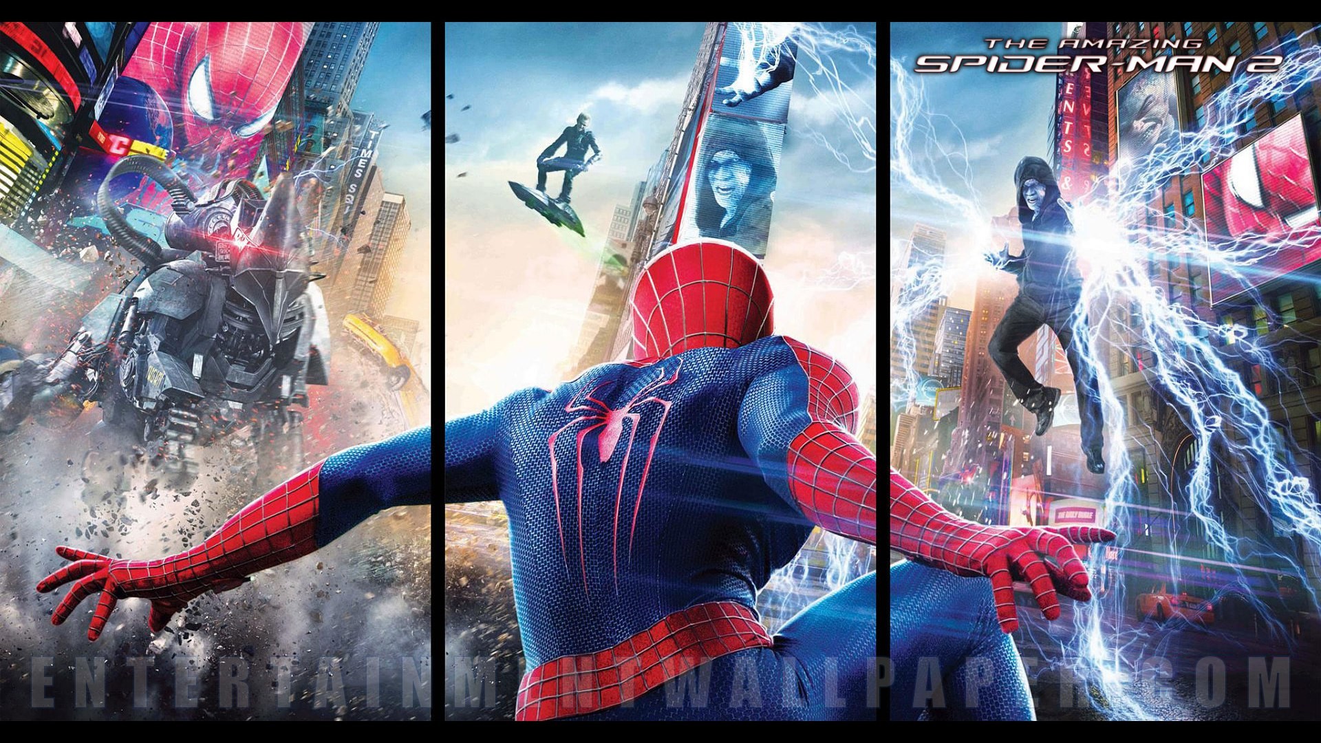 Spider-Man, The Amazing Spider-Man 2, Electro, Goblin, Full HD, sfondo Windows 11