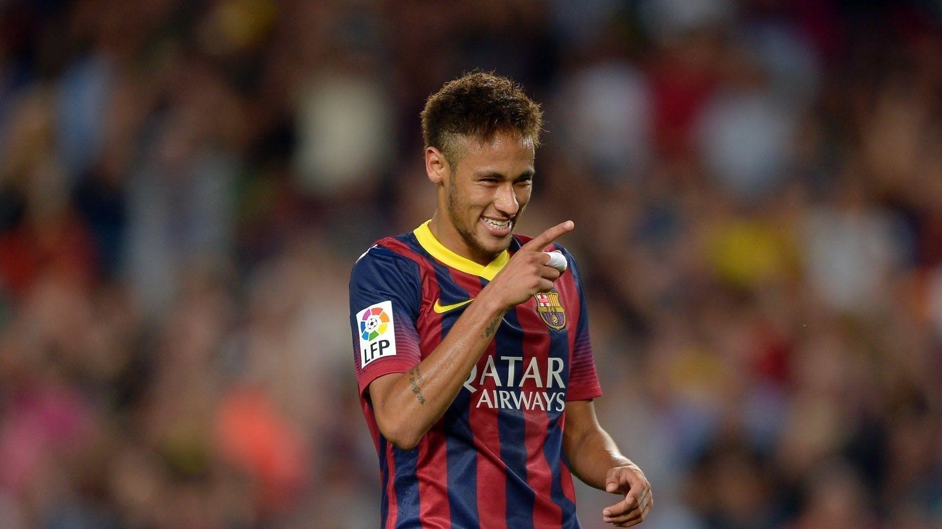 Neymar, FC Barcelona, Sorriso, Stadio, Full HD, sfondo per portatile