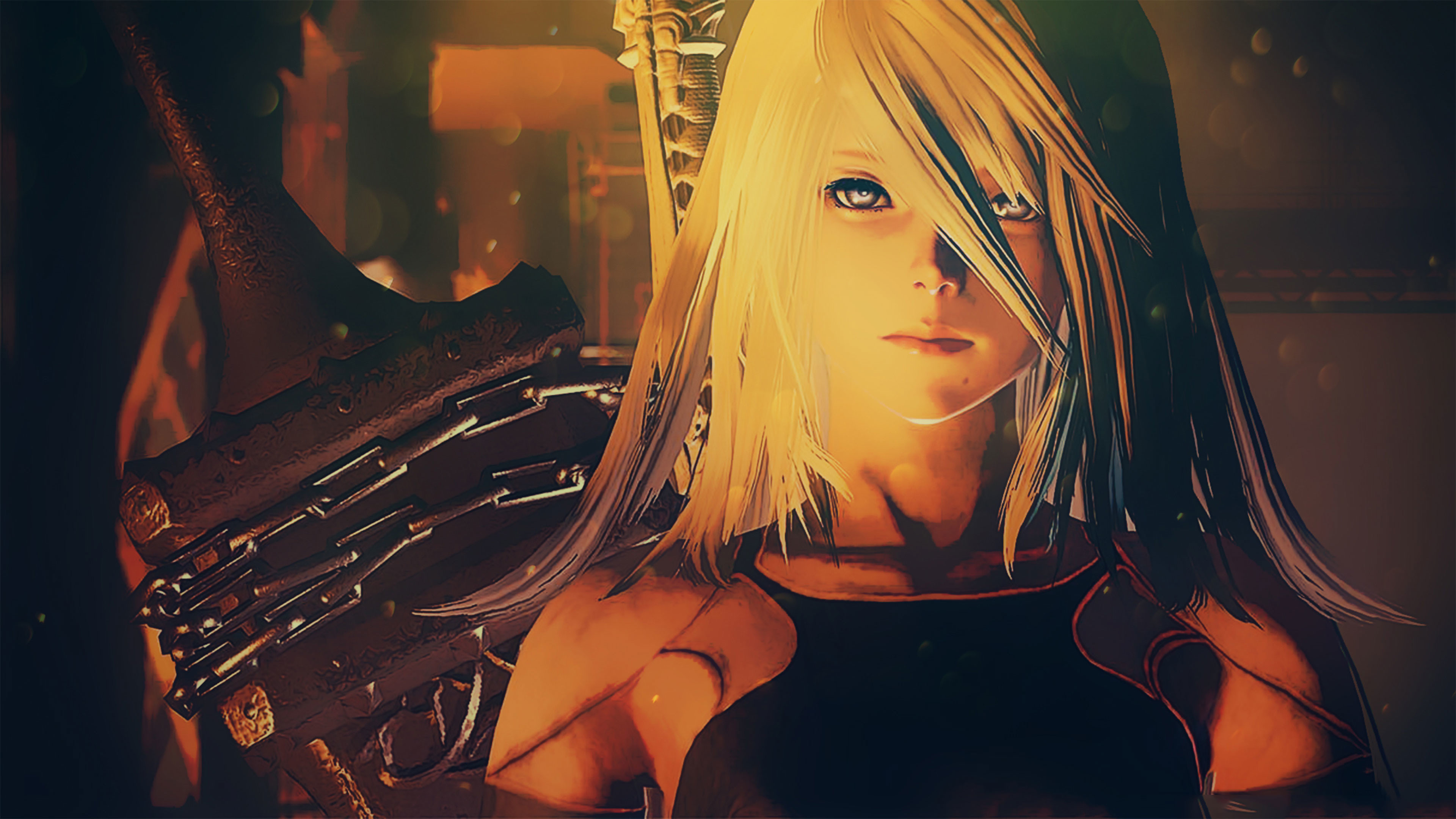 A2, NieR: Automata, Androide, Primo piano, 16:9 4K, sfondo widescreen