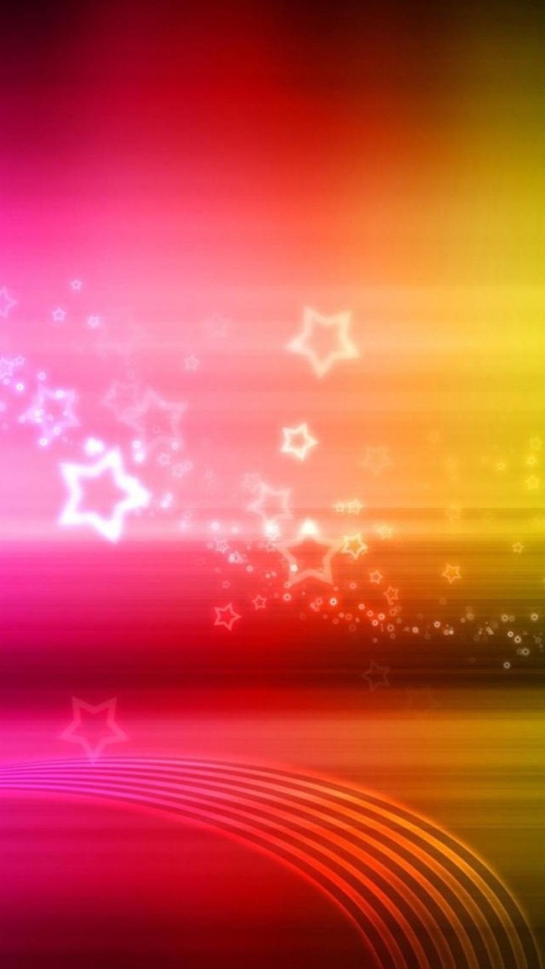 Stelle, Astratto, Rosa e arancione, Full HD, sfondo verticale per cellulare